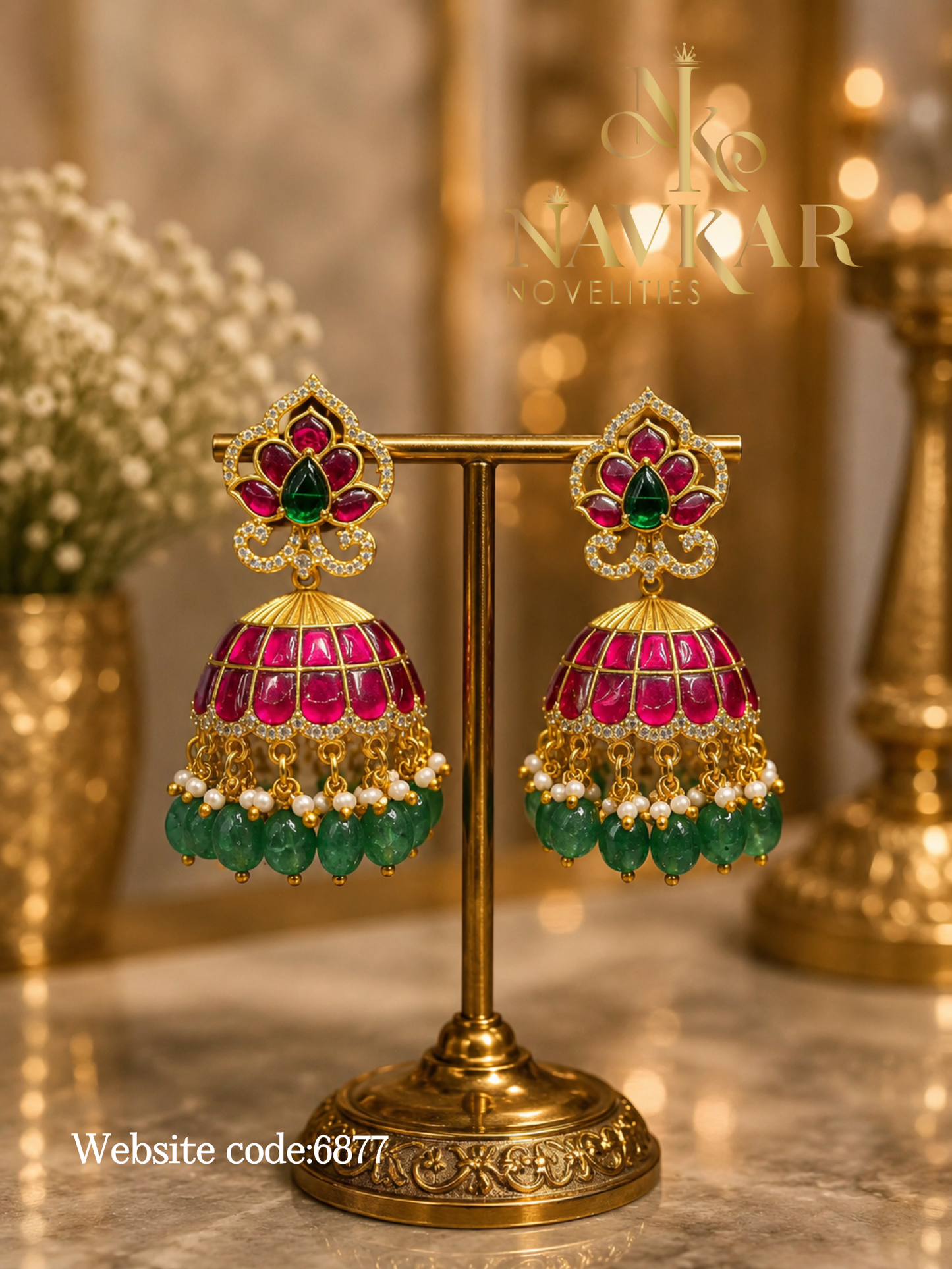 Kundan earring