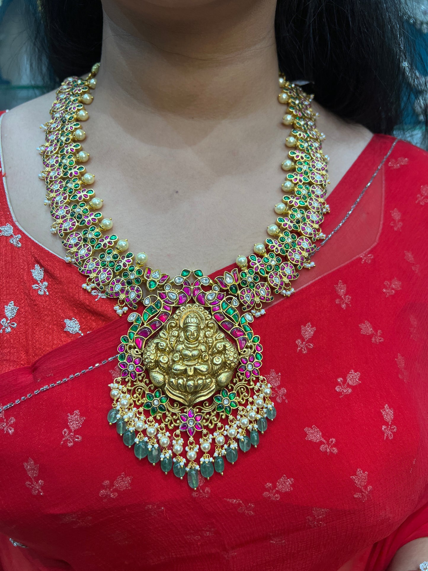 Kundan lakshmi Devi necklace