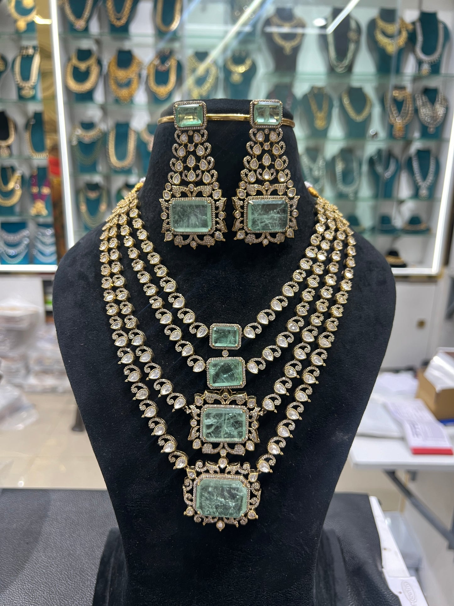 Mossonite necklace