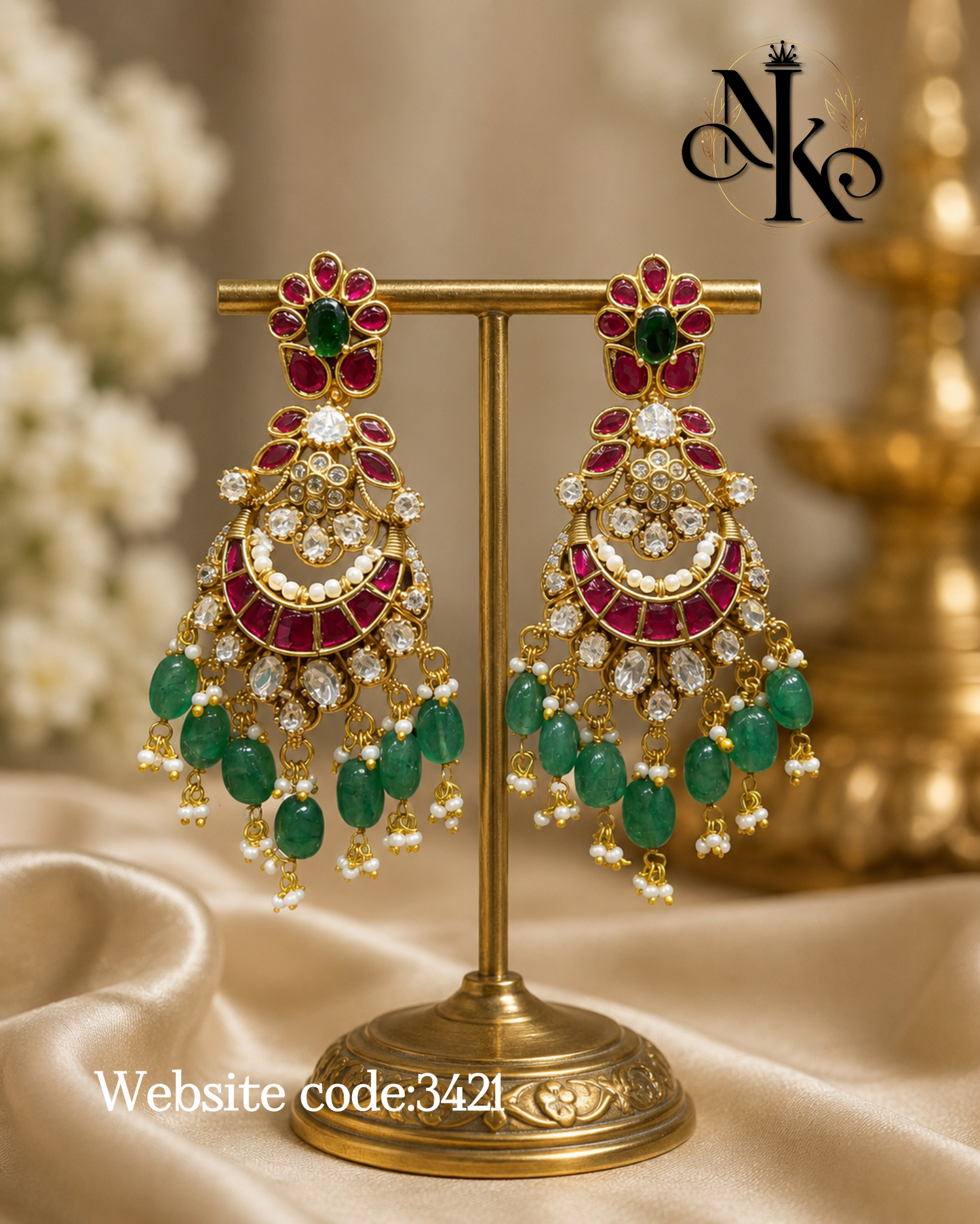 Kundan earring