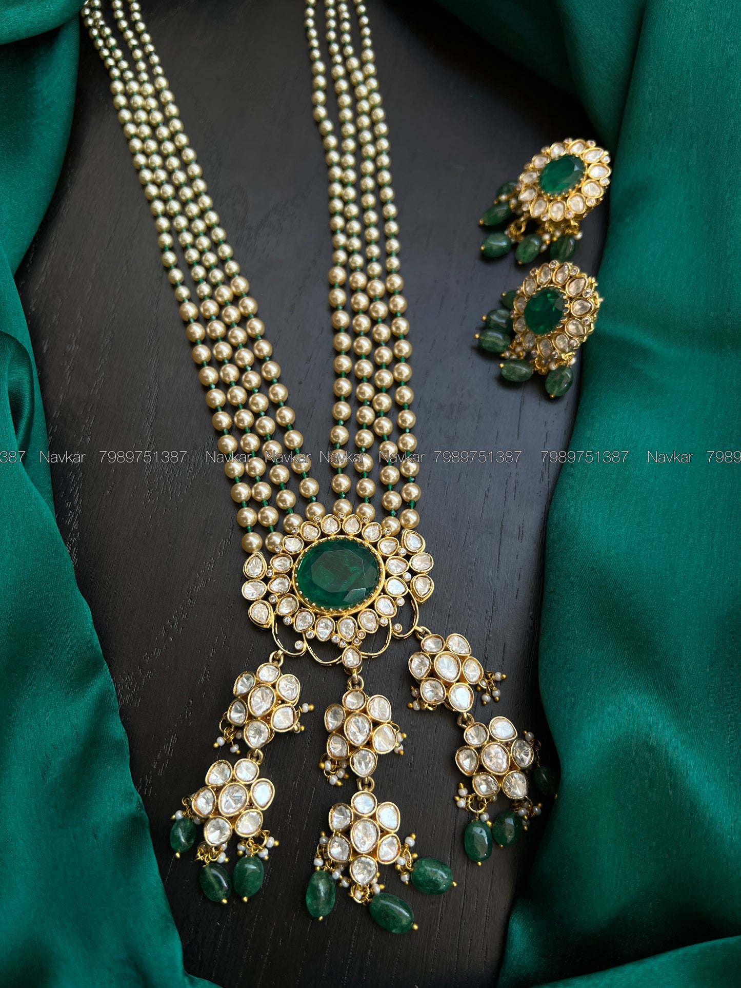 Mossonite haram and earrings