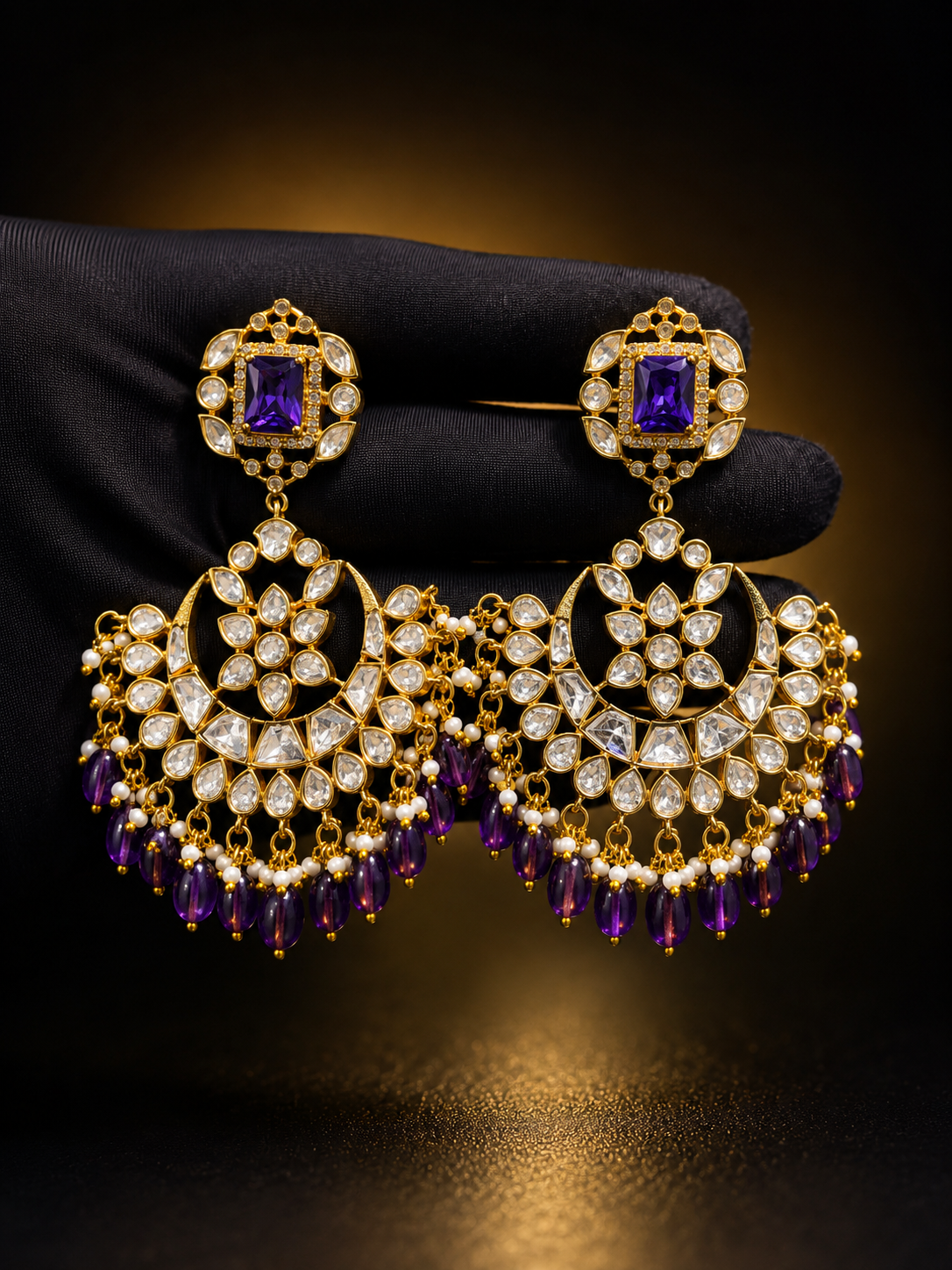 Mossonite earring