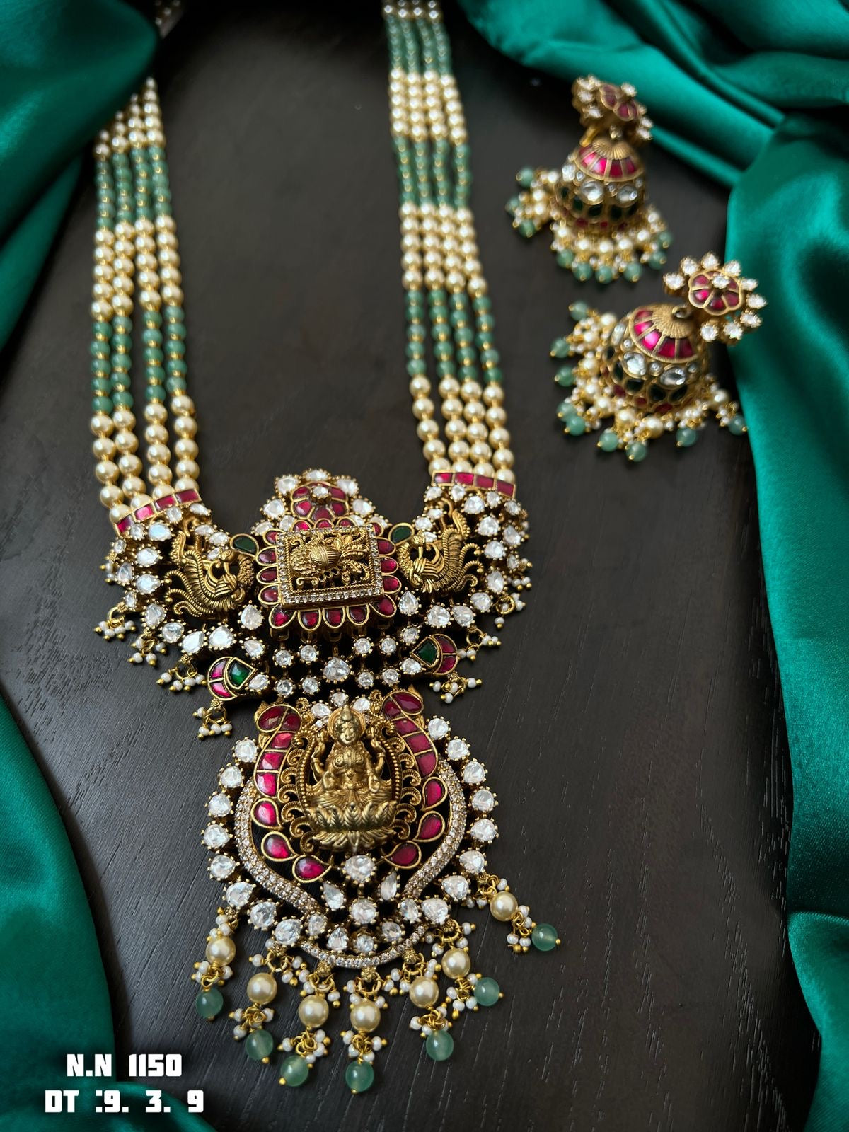Mossonite beads haaram