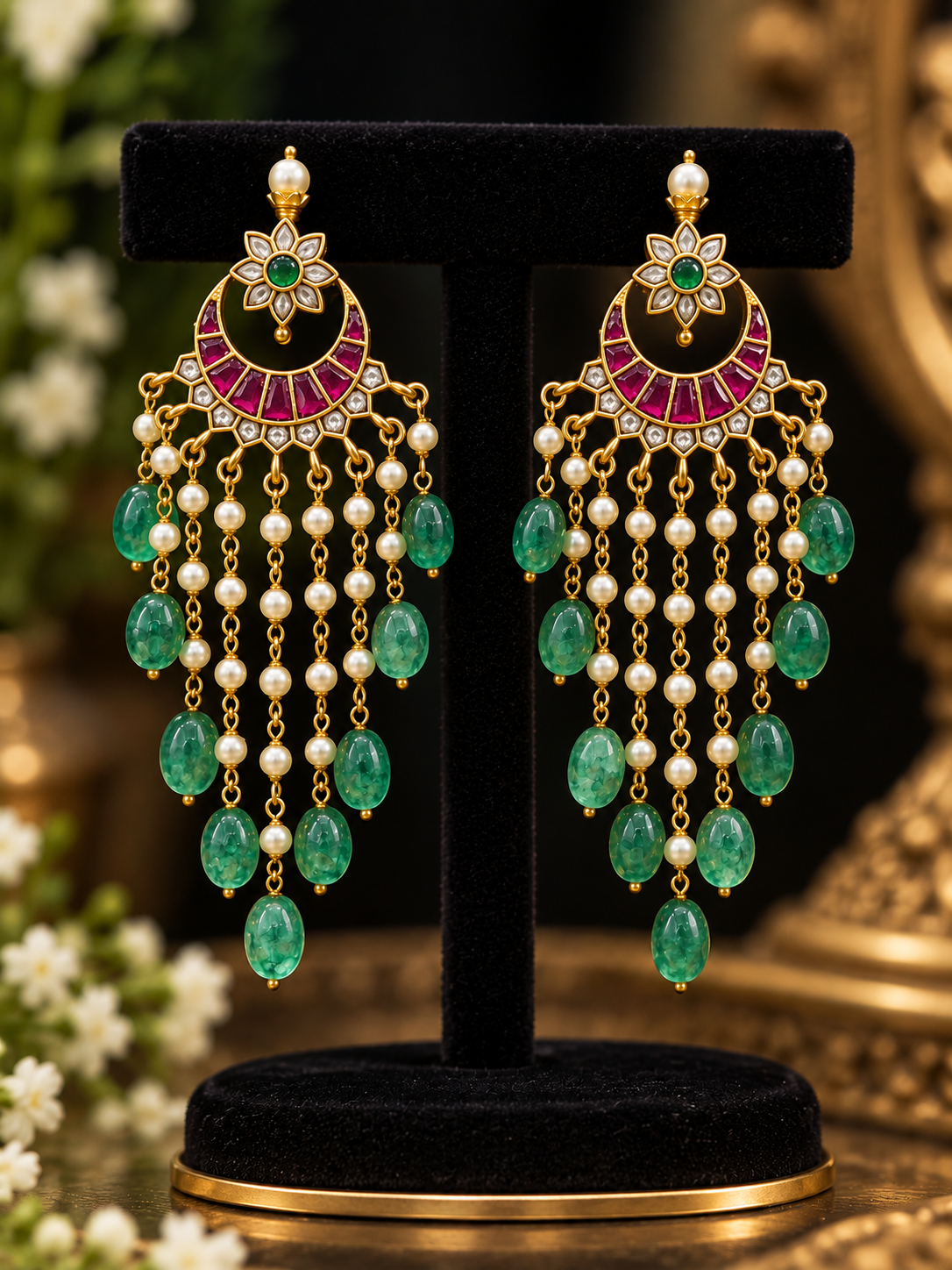 Kundan earrings