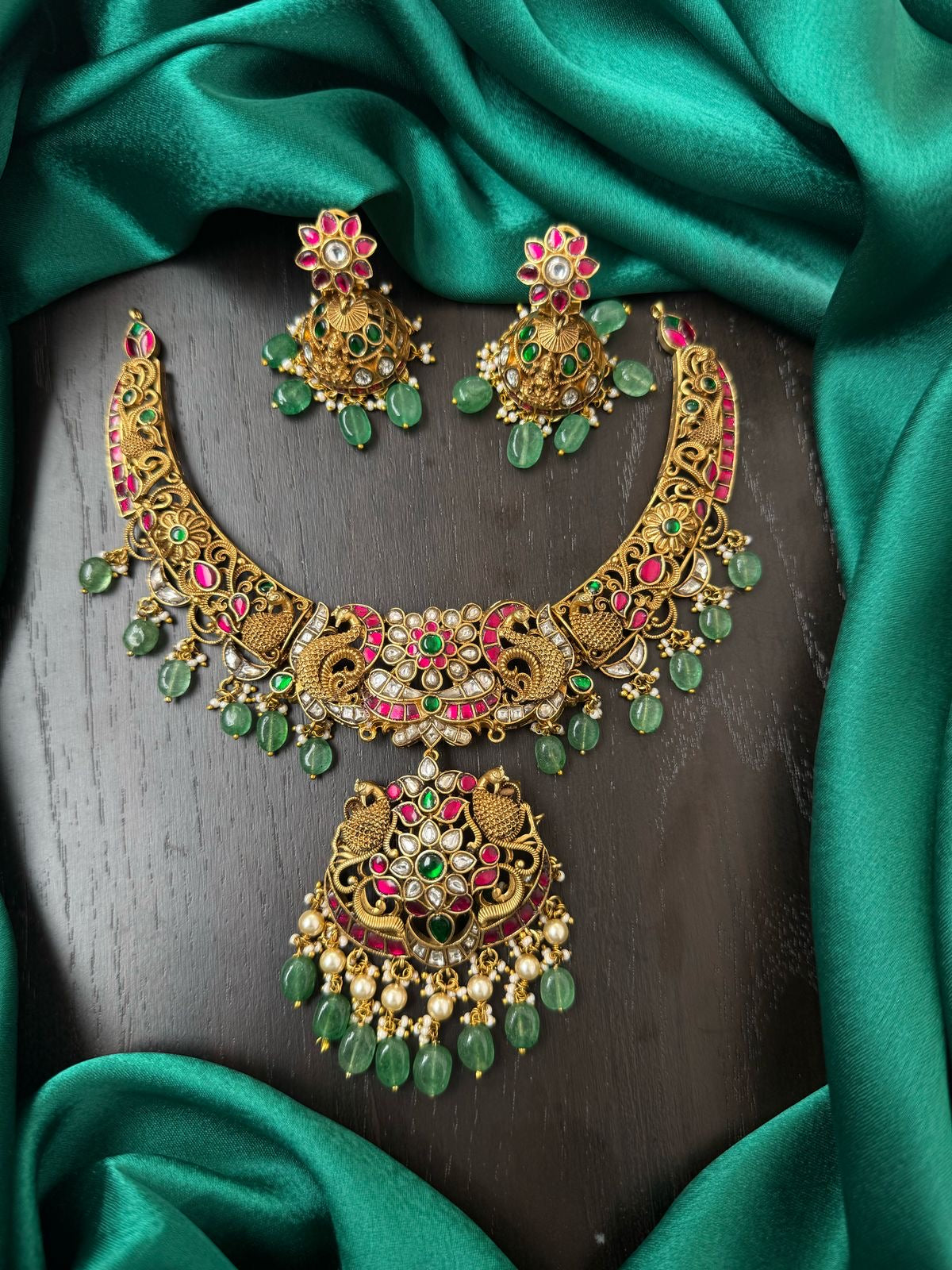 3 in 1 nagshi kundan necklace