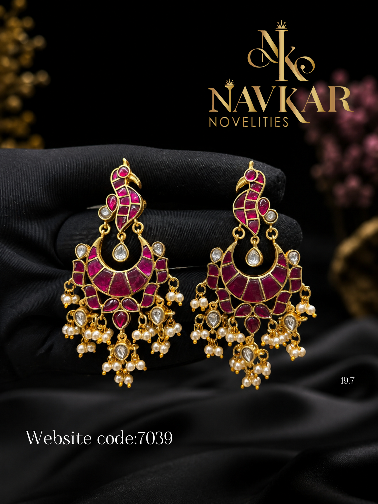 Kundan earring