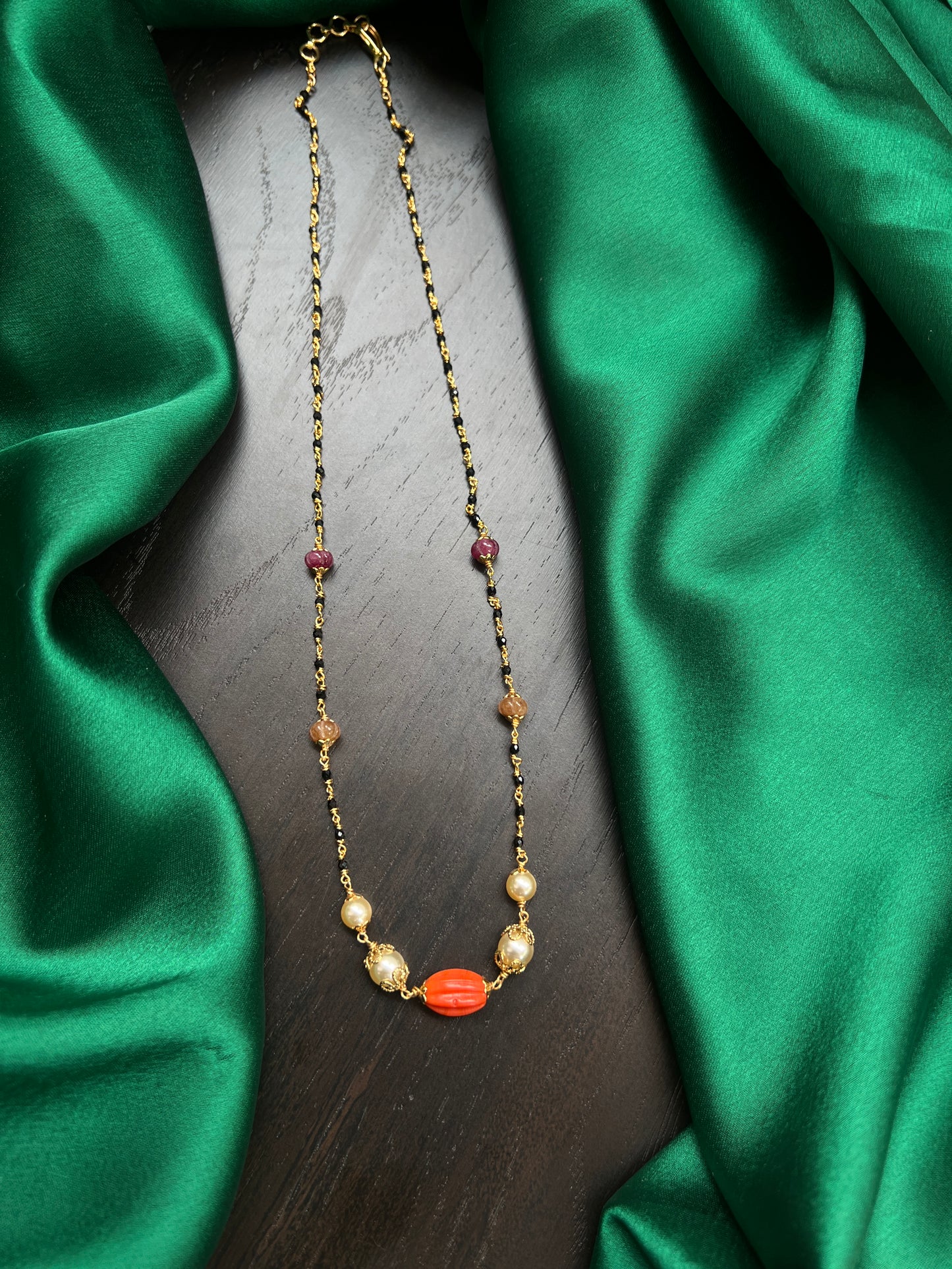 Black beads