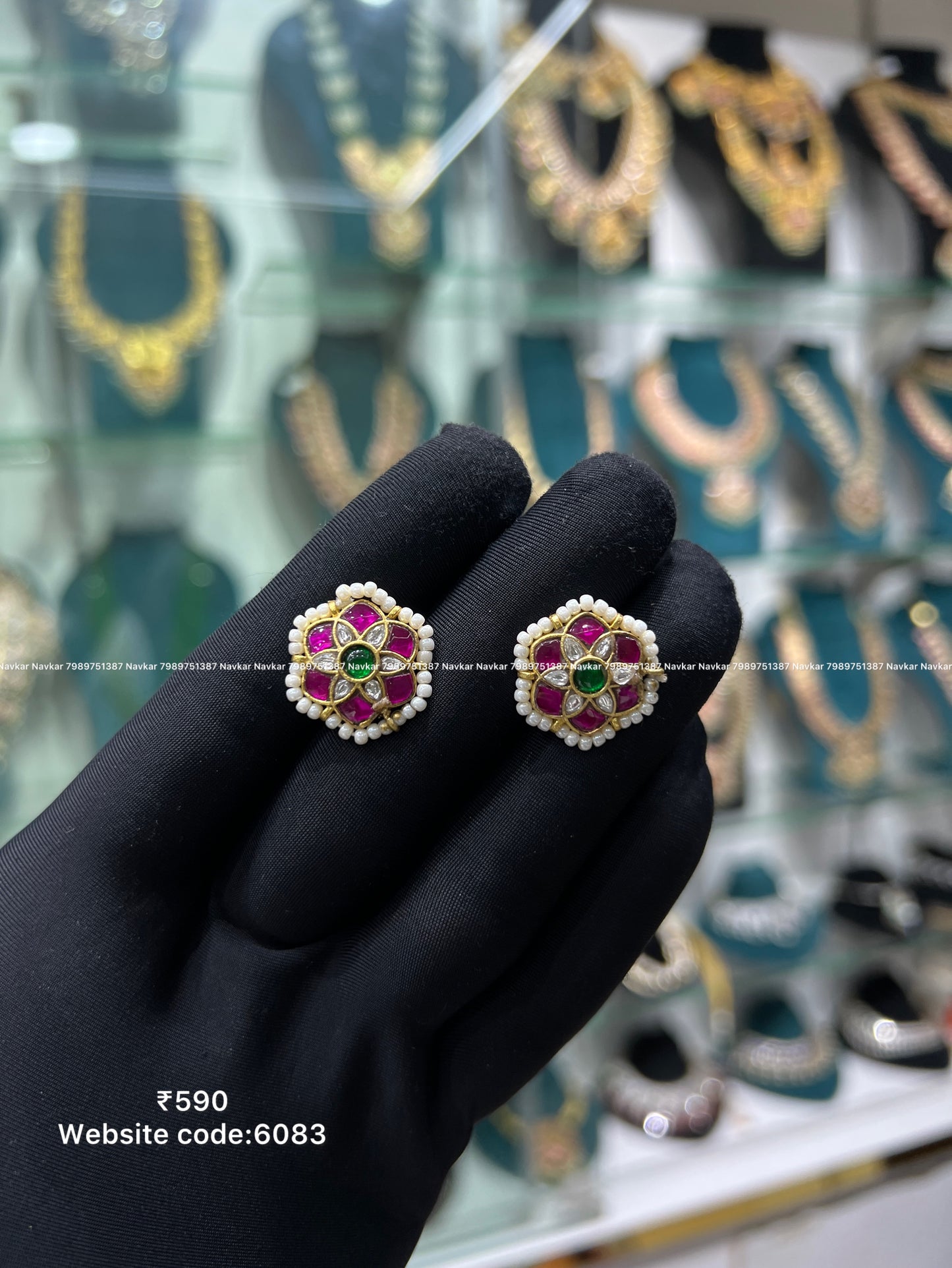 Kundan earring