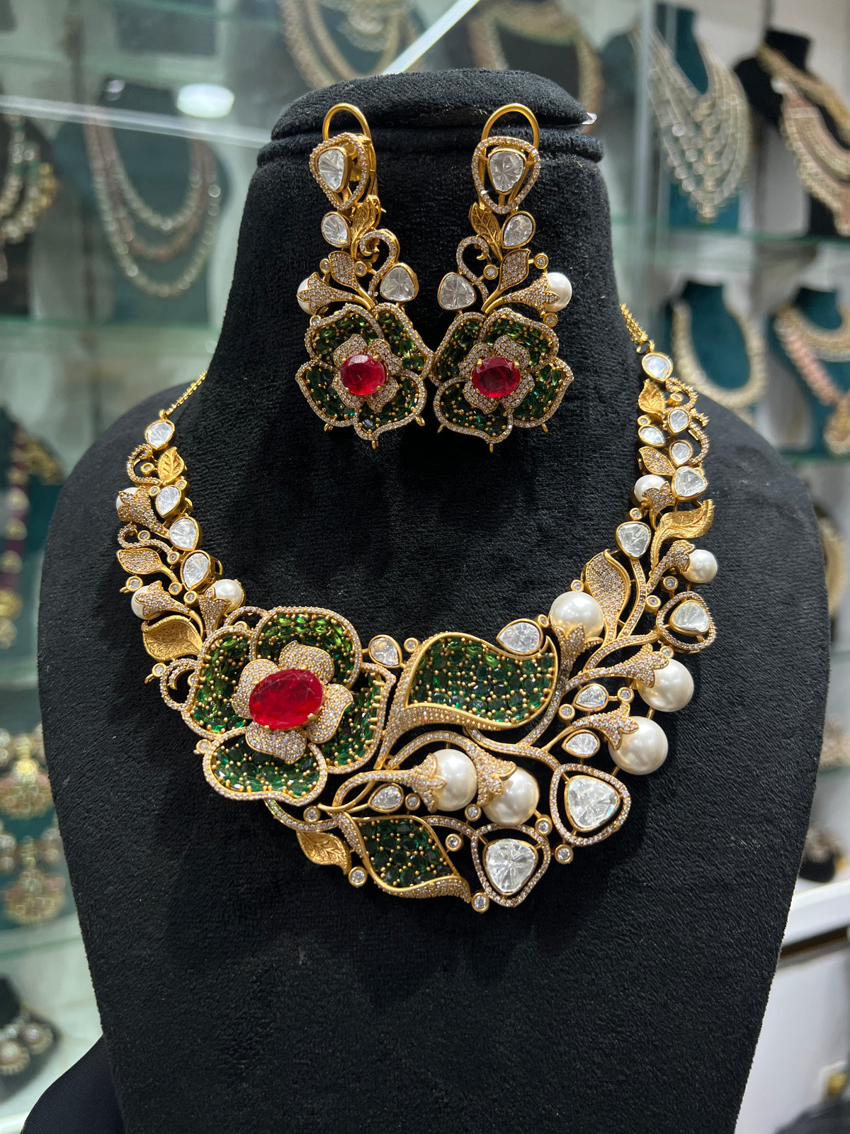 Mossonite necklace