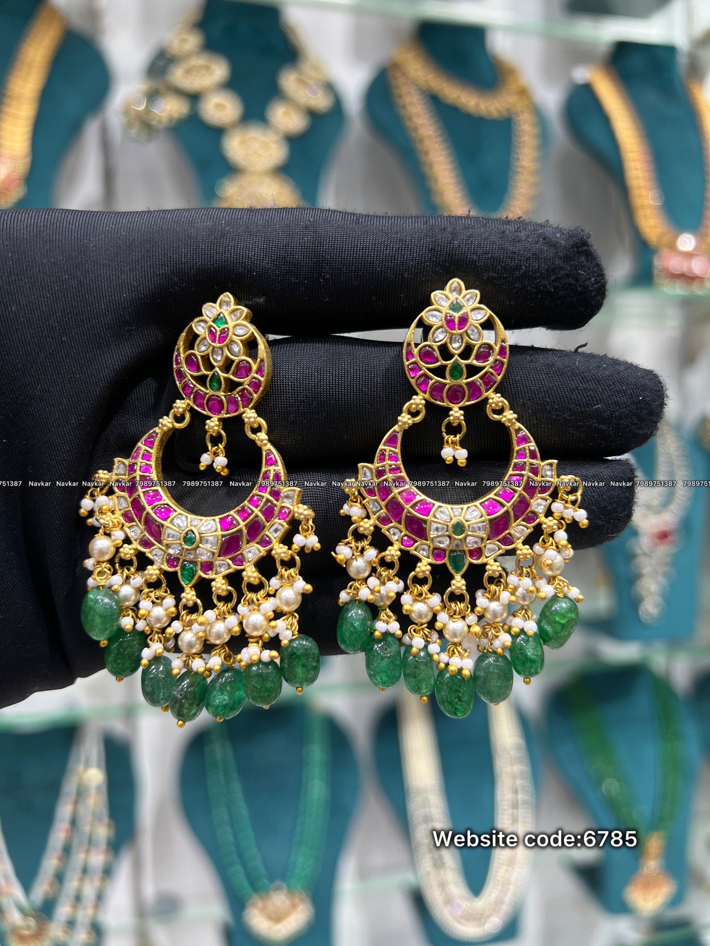 Kundan earring