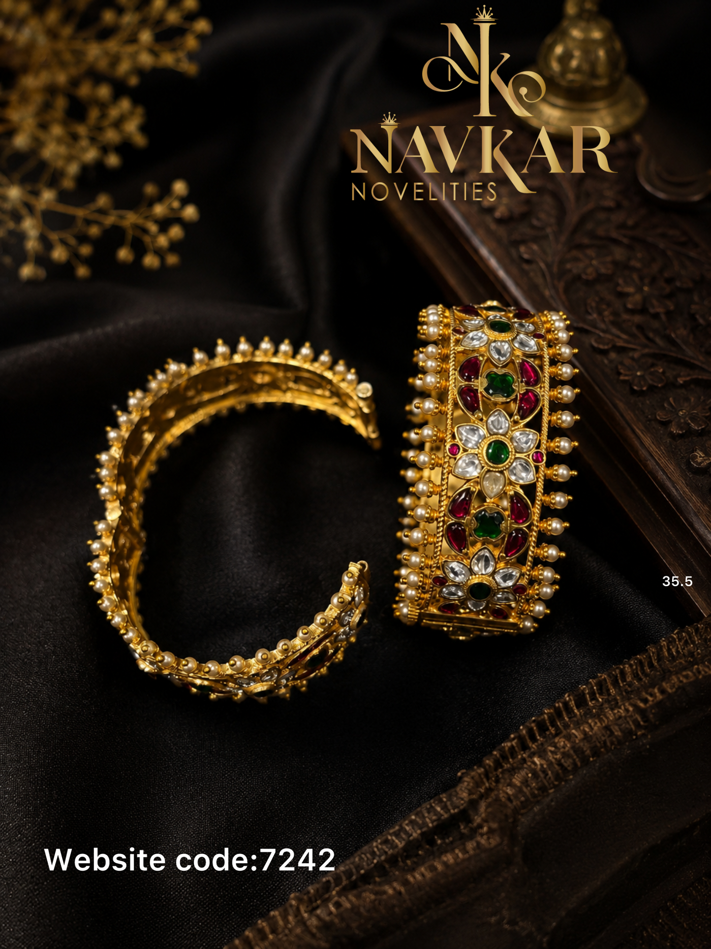 Kundan bangle