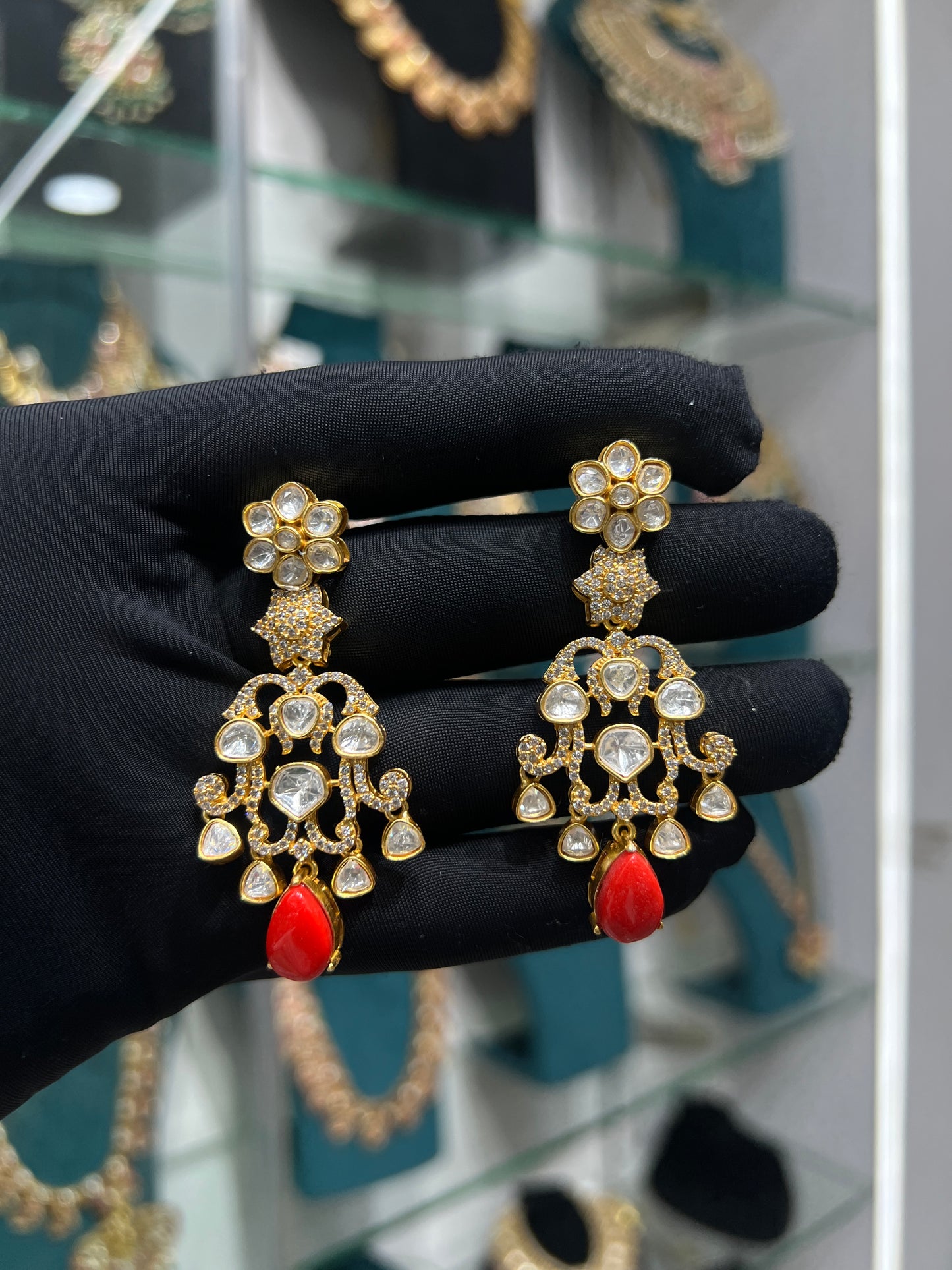 Mossonite earring