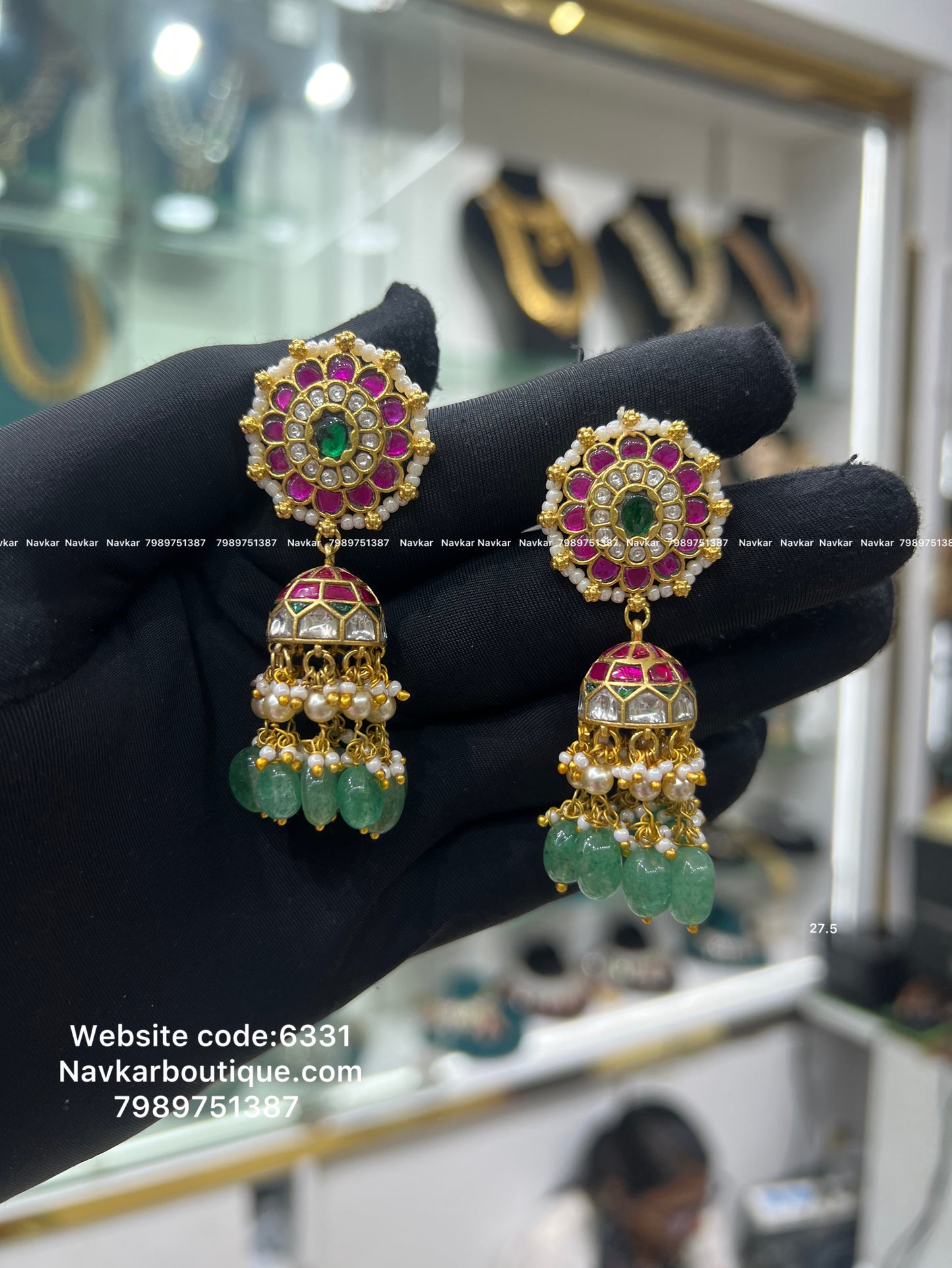 Jada Kundan earring