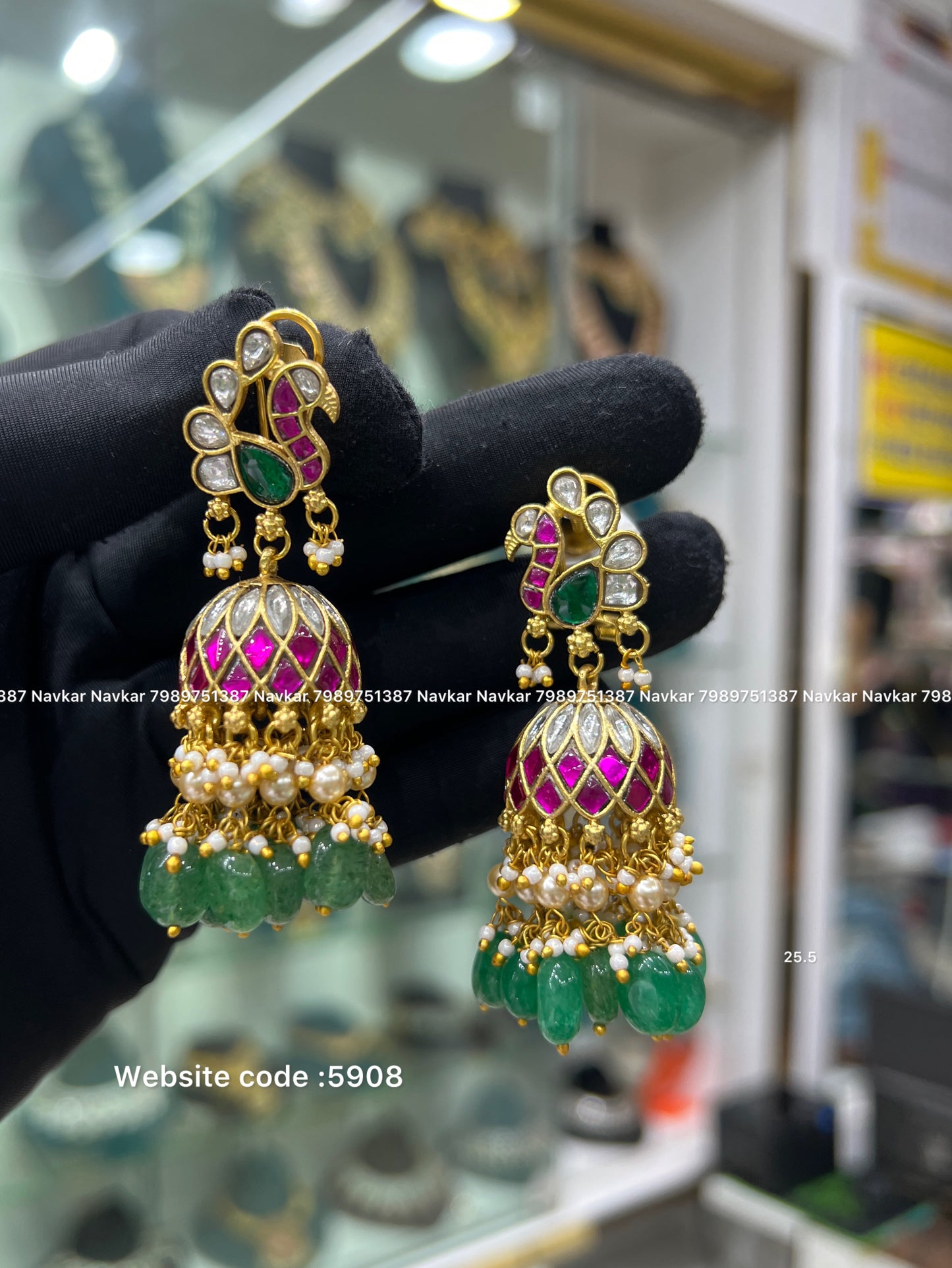 Kundan earring