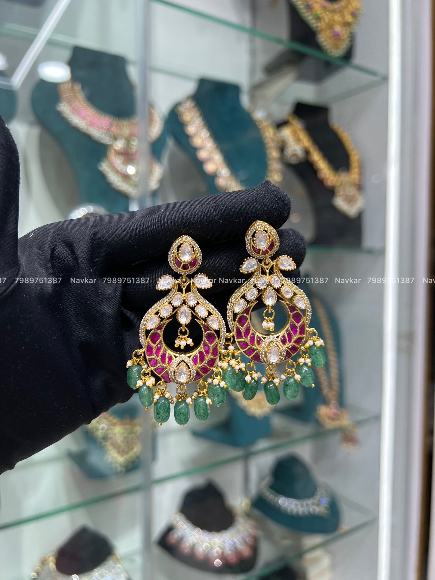 Kundan earrings