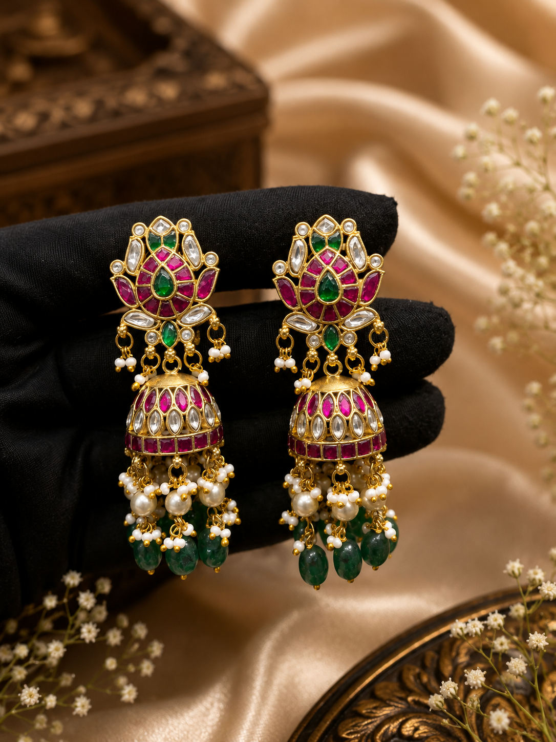 Kundan earring