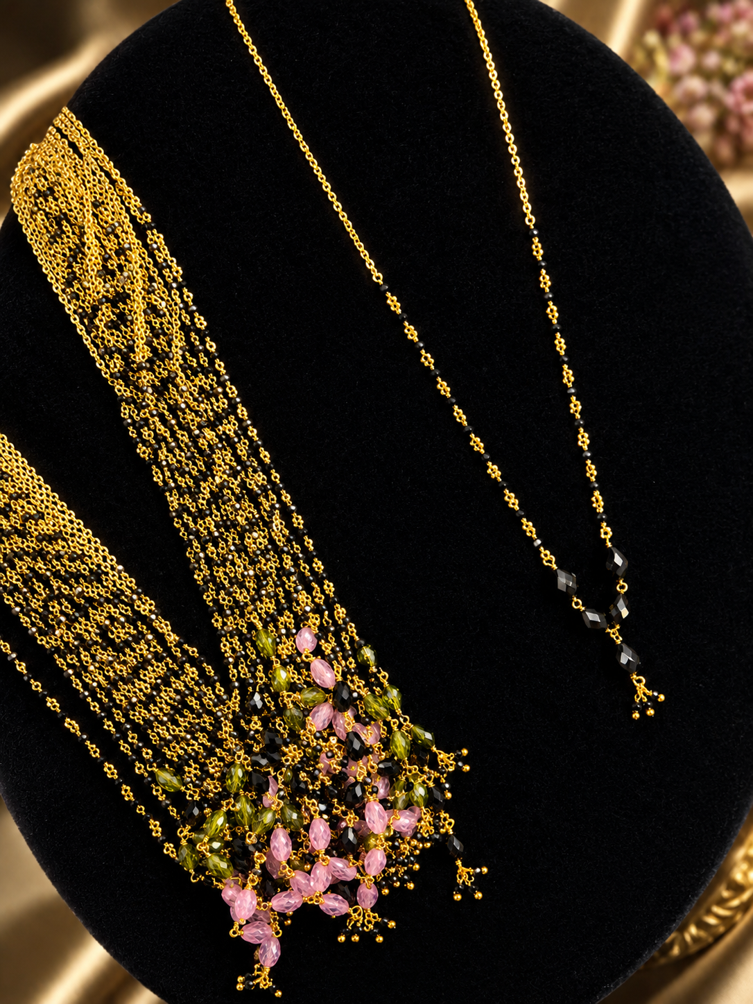 Black beads