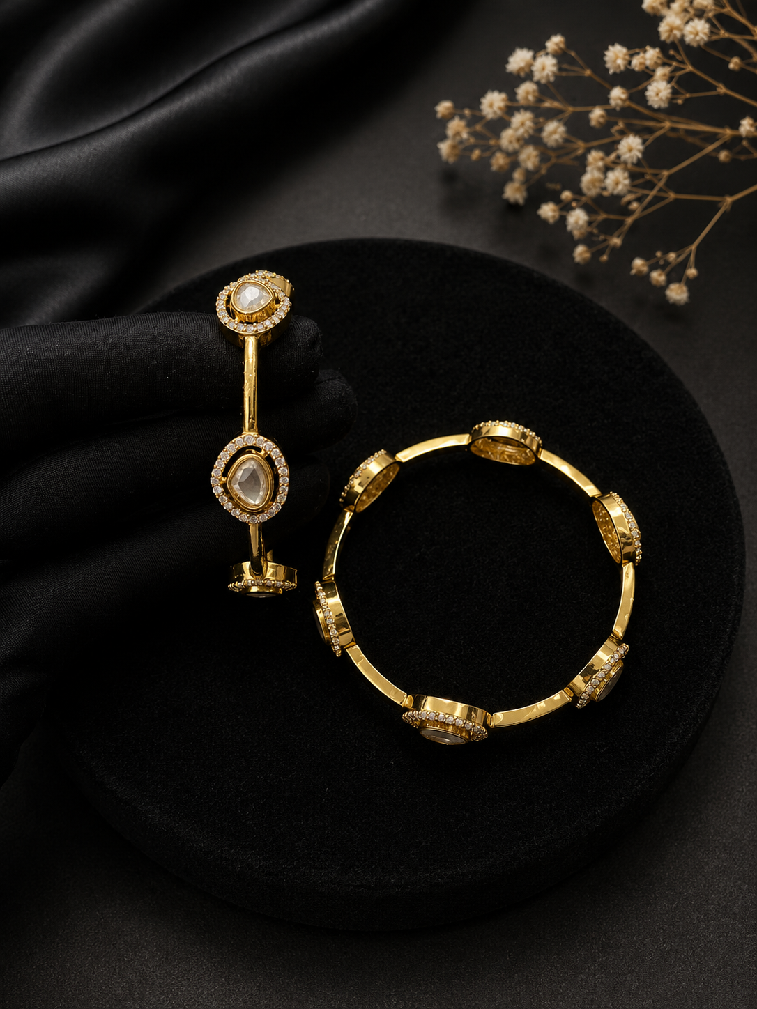 Mossonite bangles