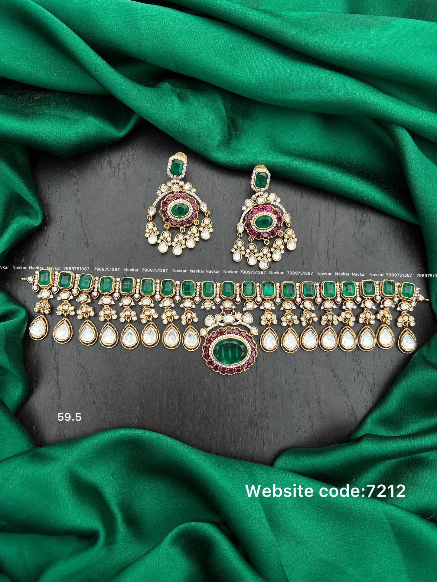 Mossonite necklace
