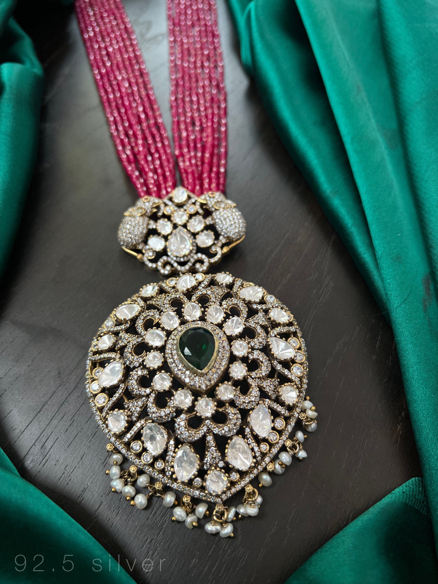 92.5 silver locket with beads haram