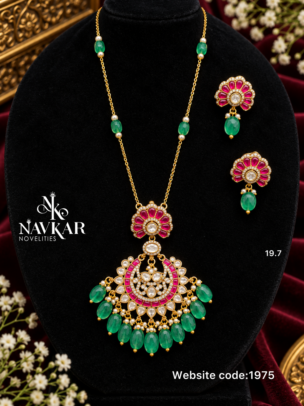 Kundan pendant set