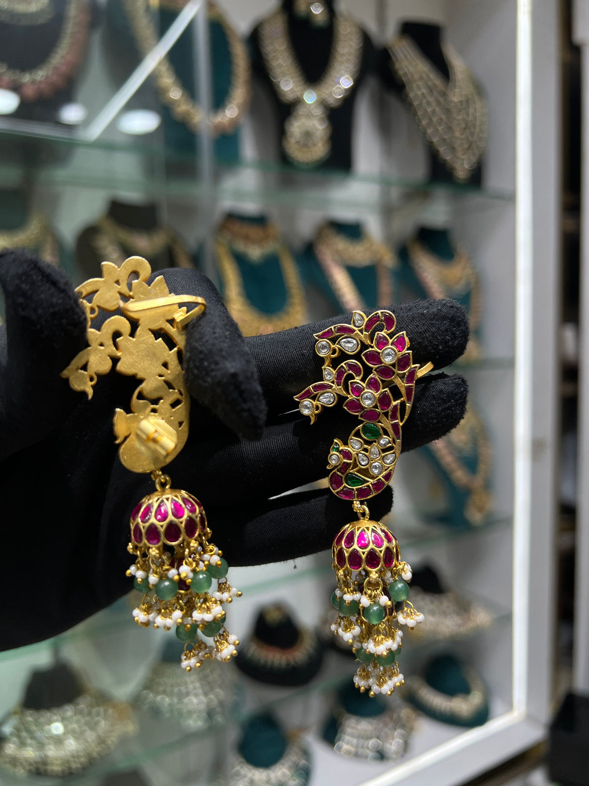 Kundan ear cuff
