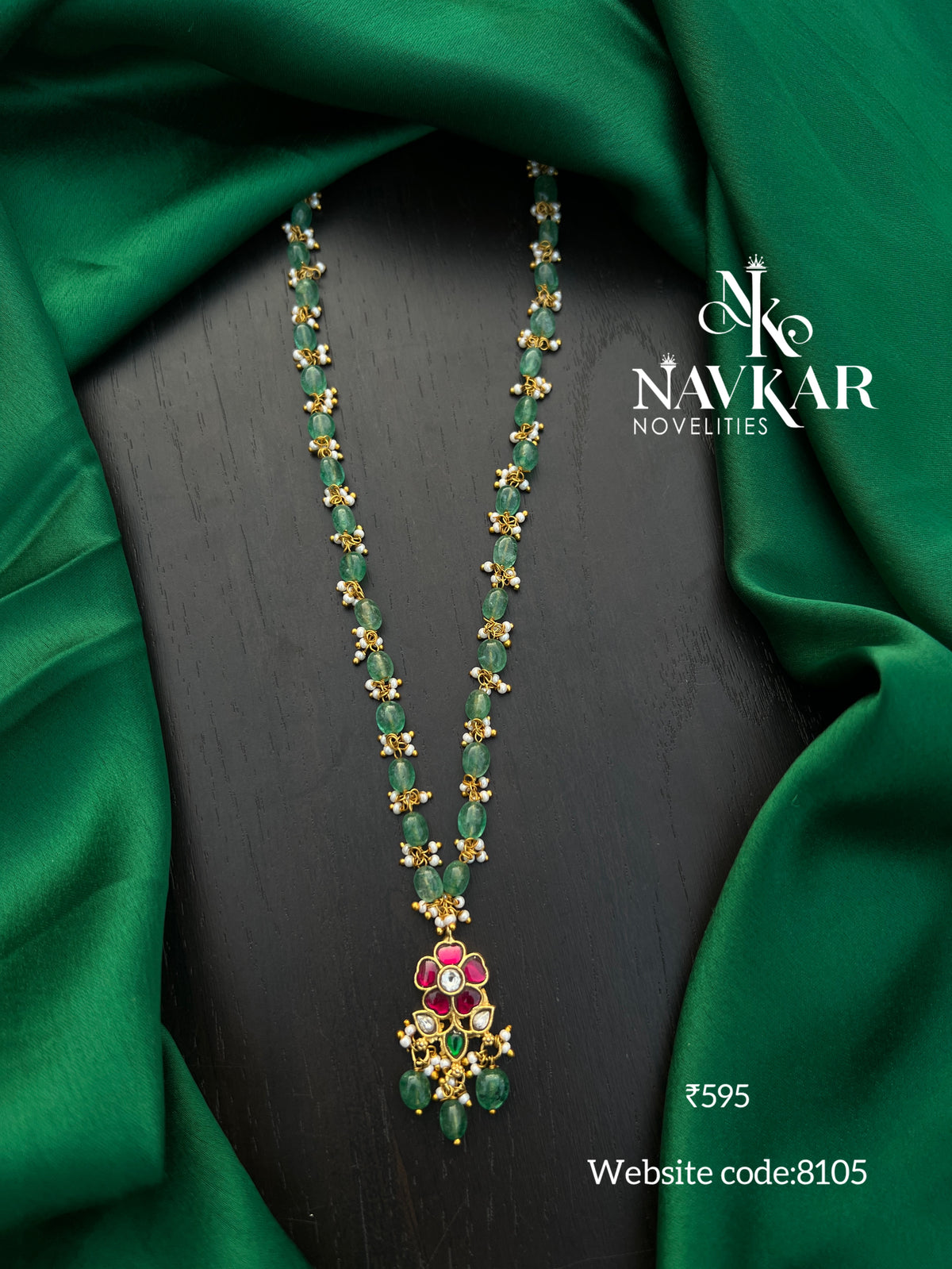 Kundan beads necklace