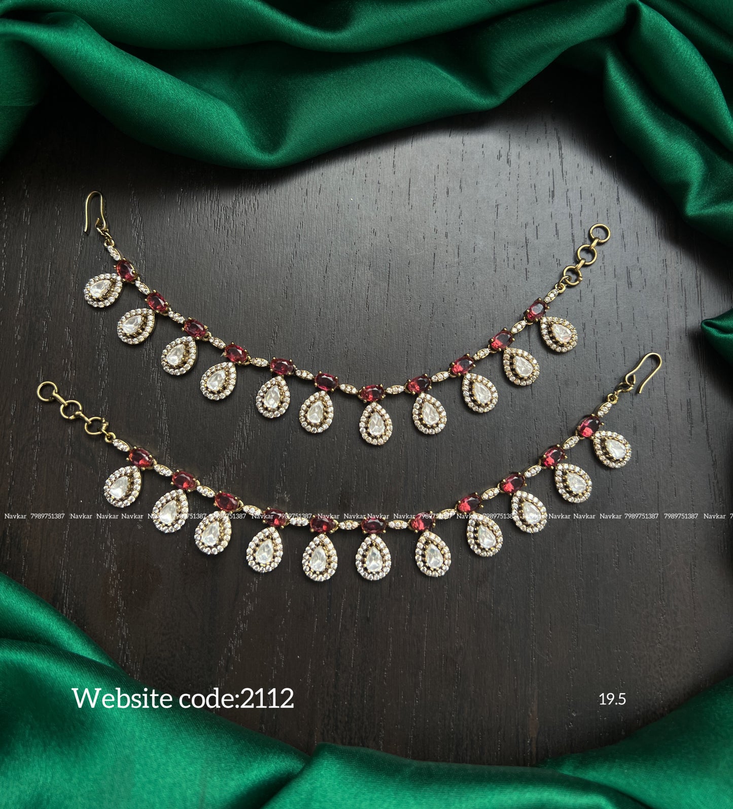 Mossonite Ear chains