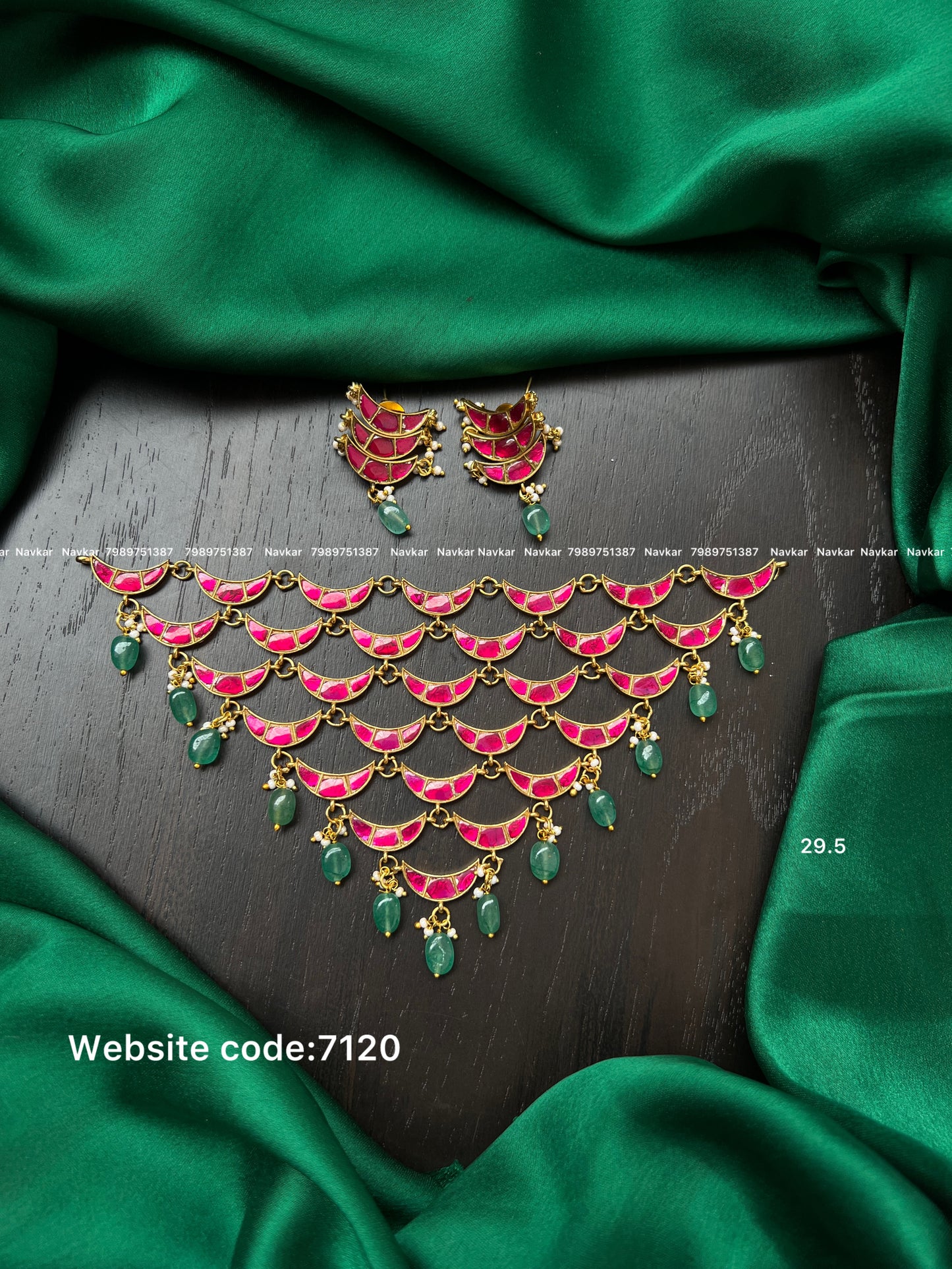 Kundan choker and necklace