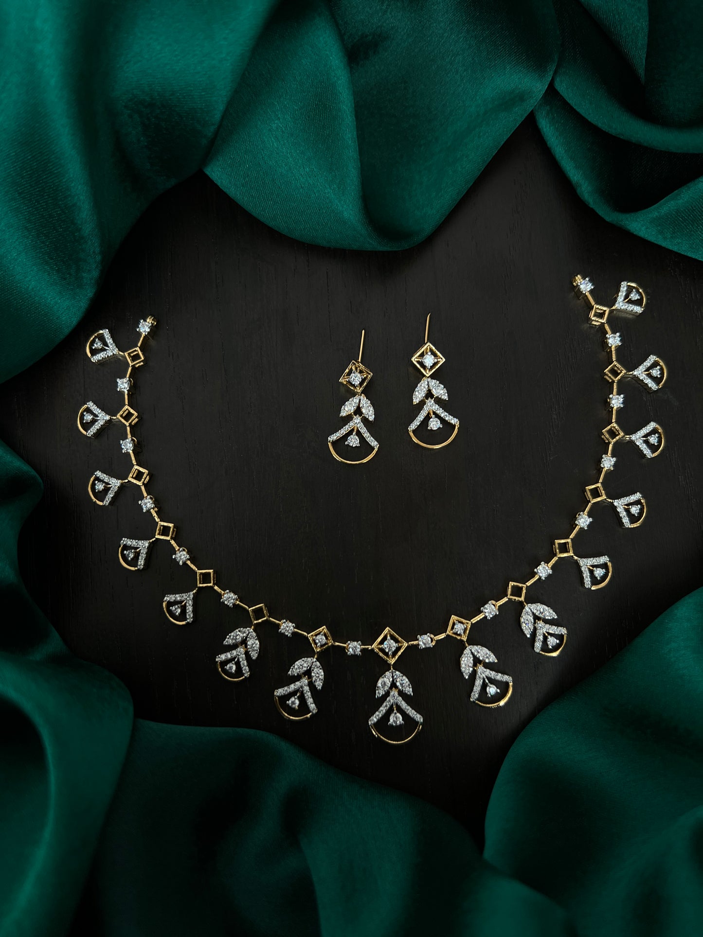 Necklace and earrings