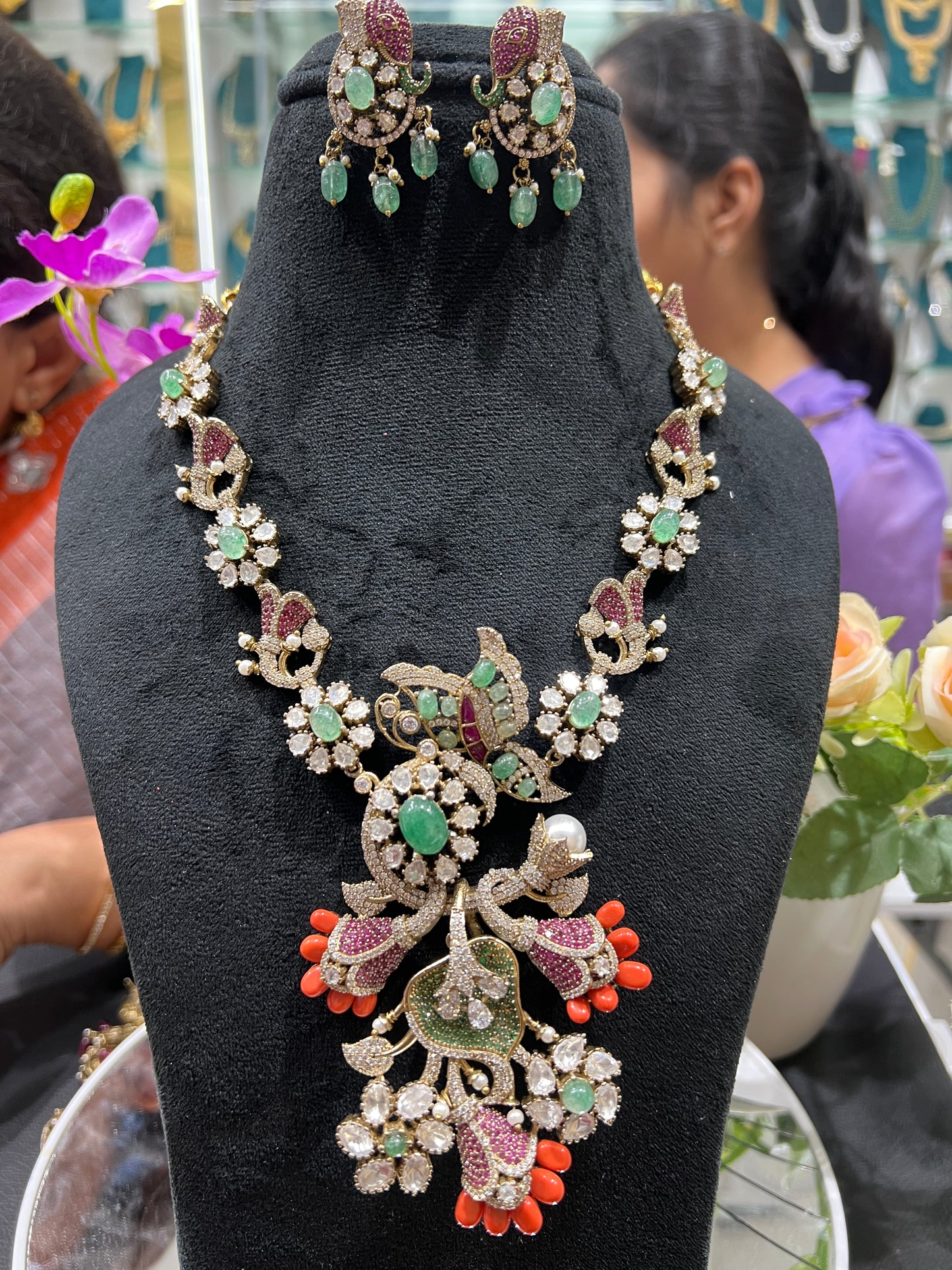 Mossonite necklace
