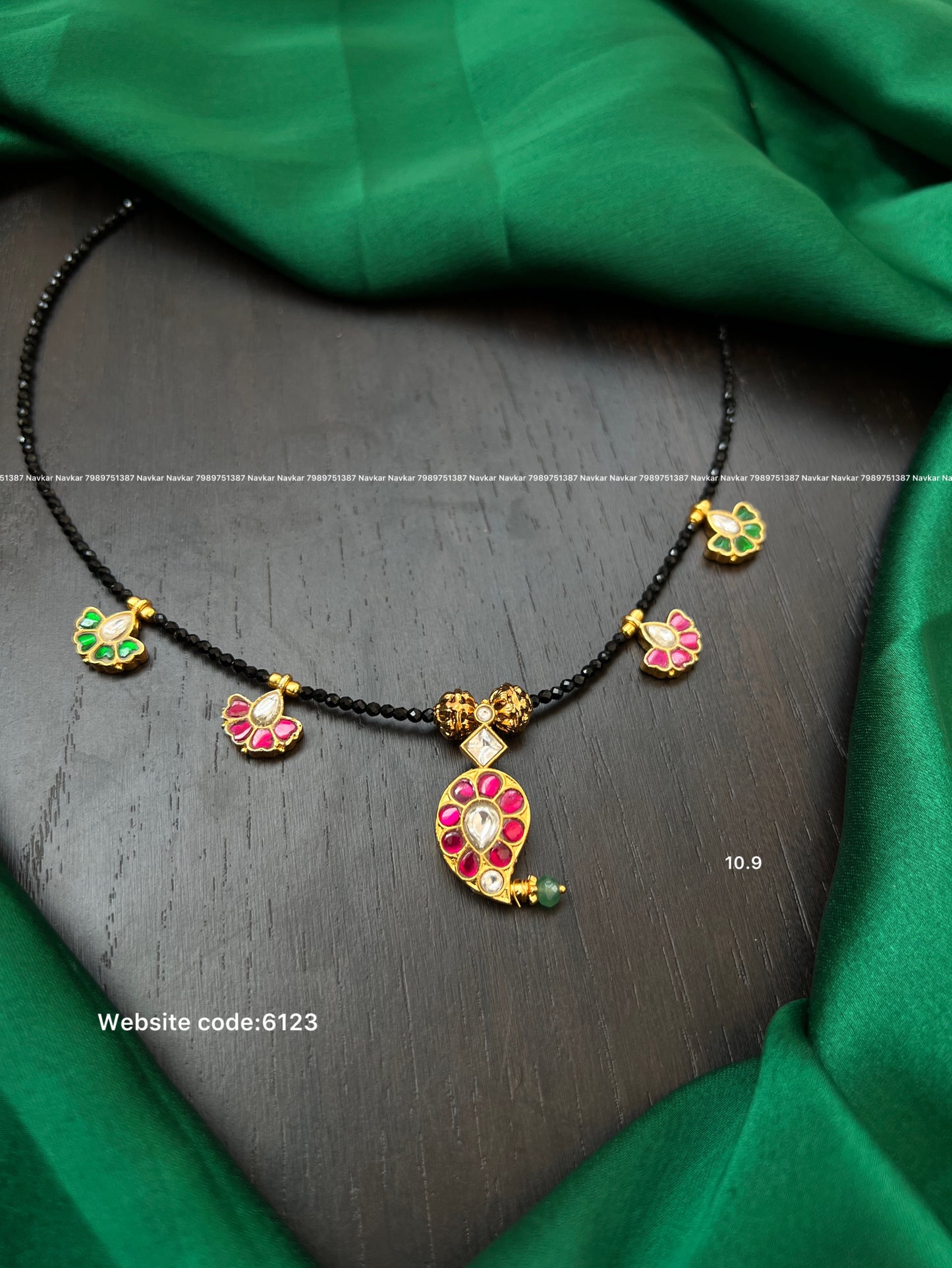 Black beads