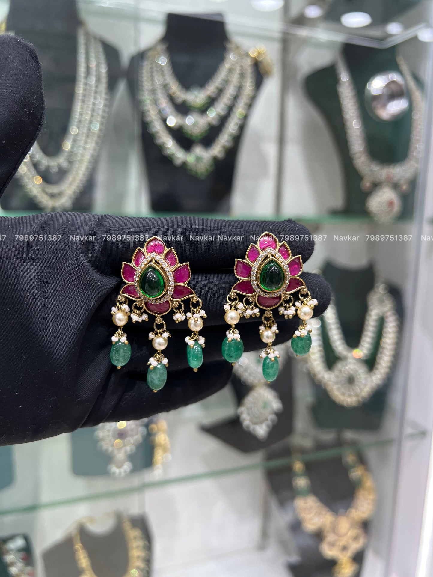 Kundan earrings