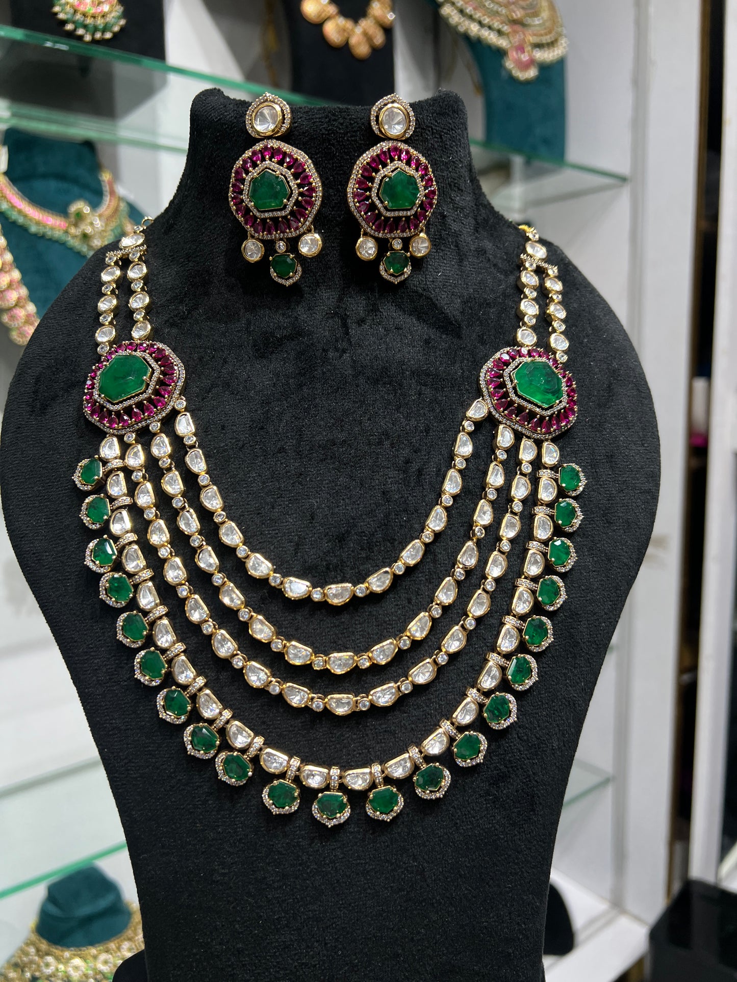 Mossonite necklace