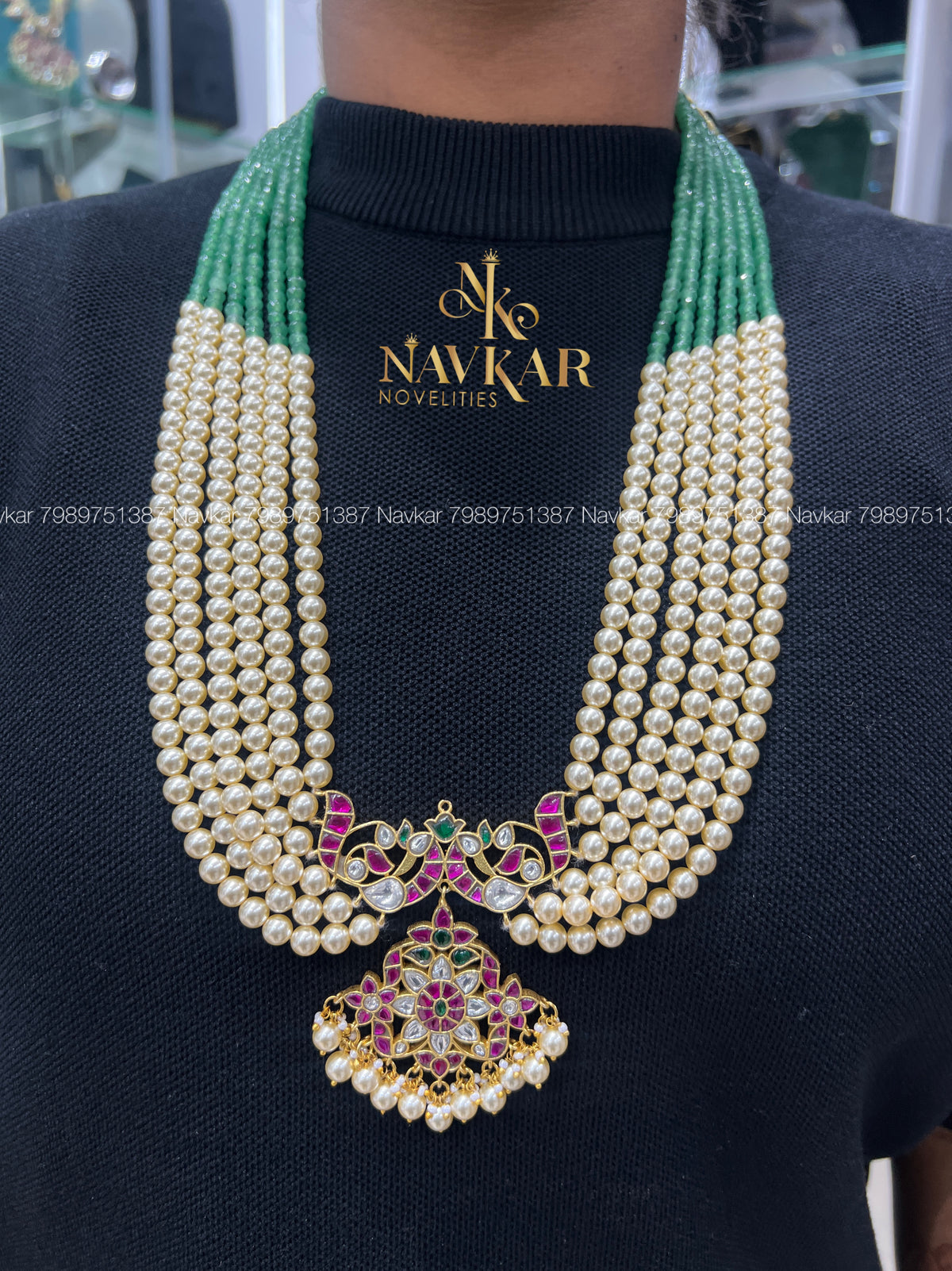 Kundan beads Haram