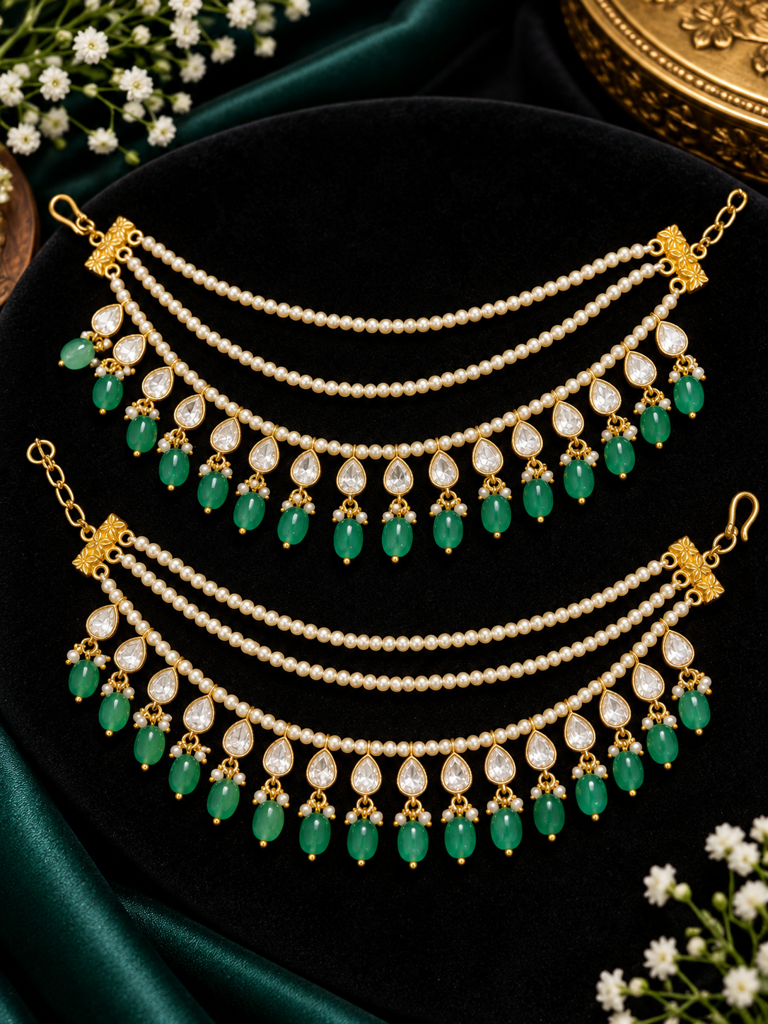 Mossonite earchain