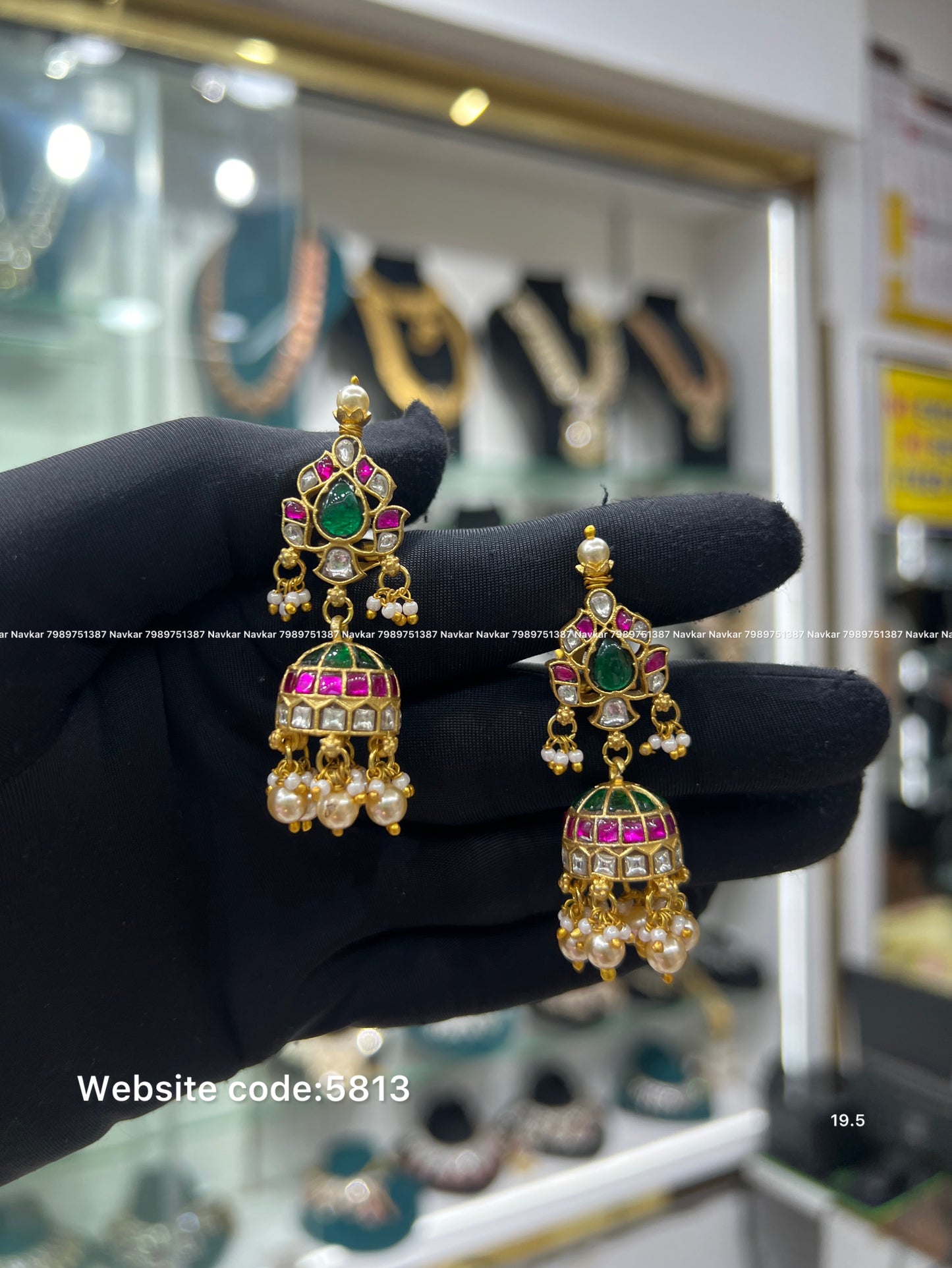 Jada Kundan earring