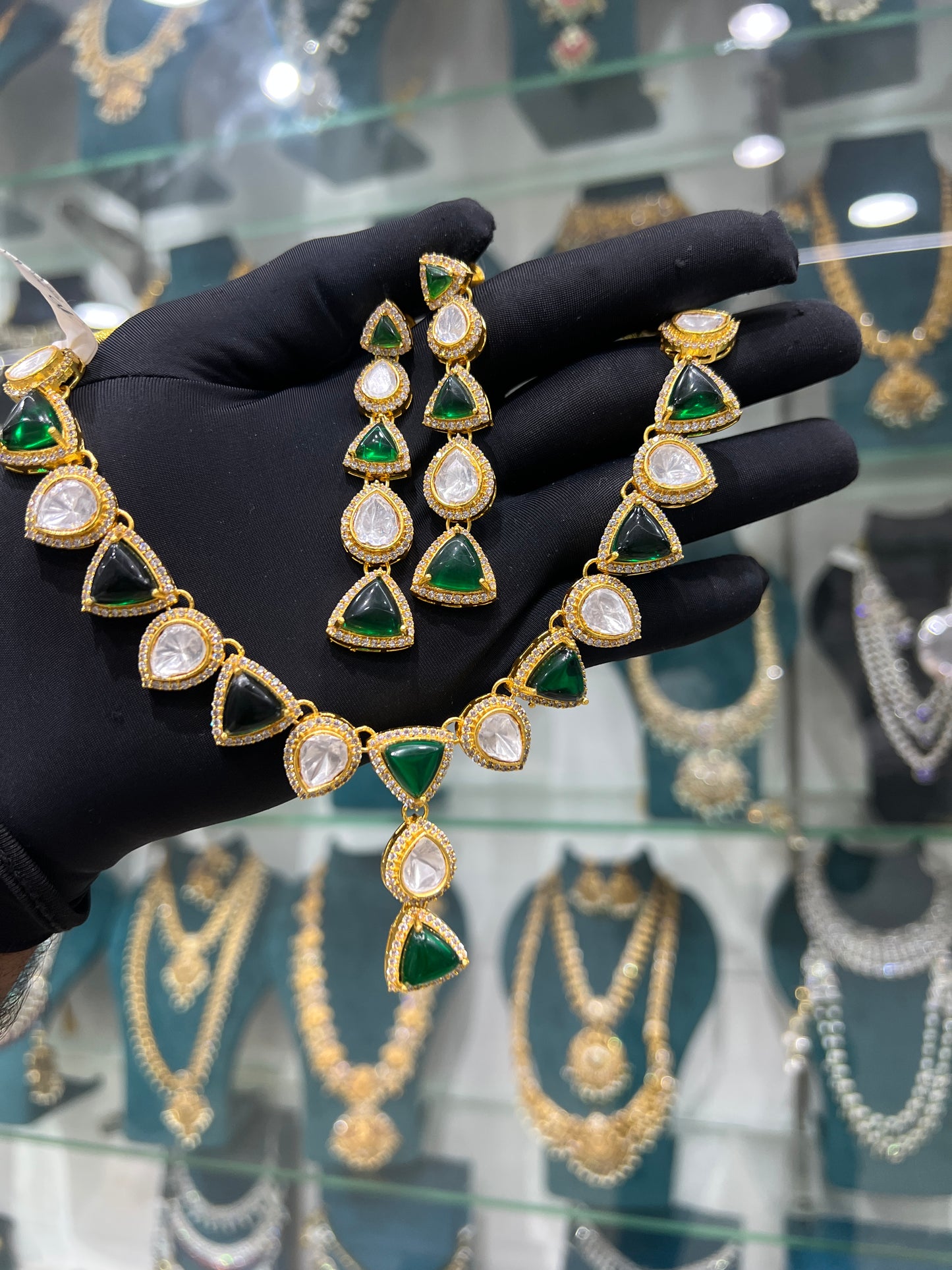 Mossonite necklace