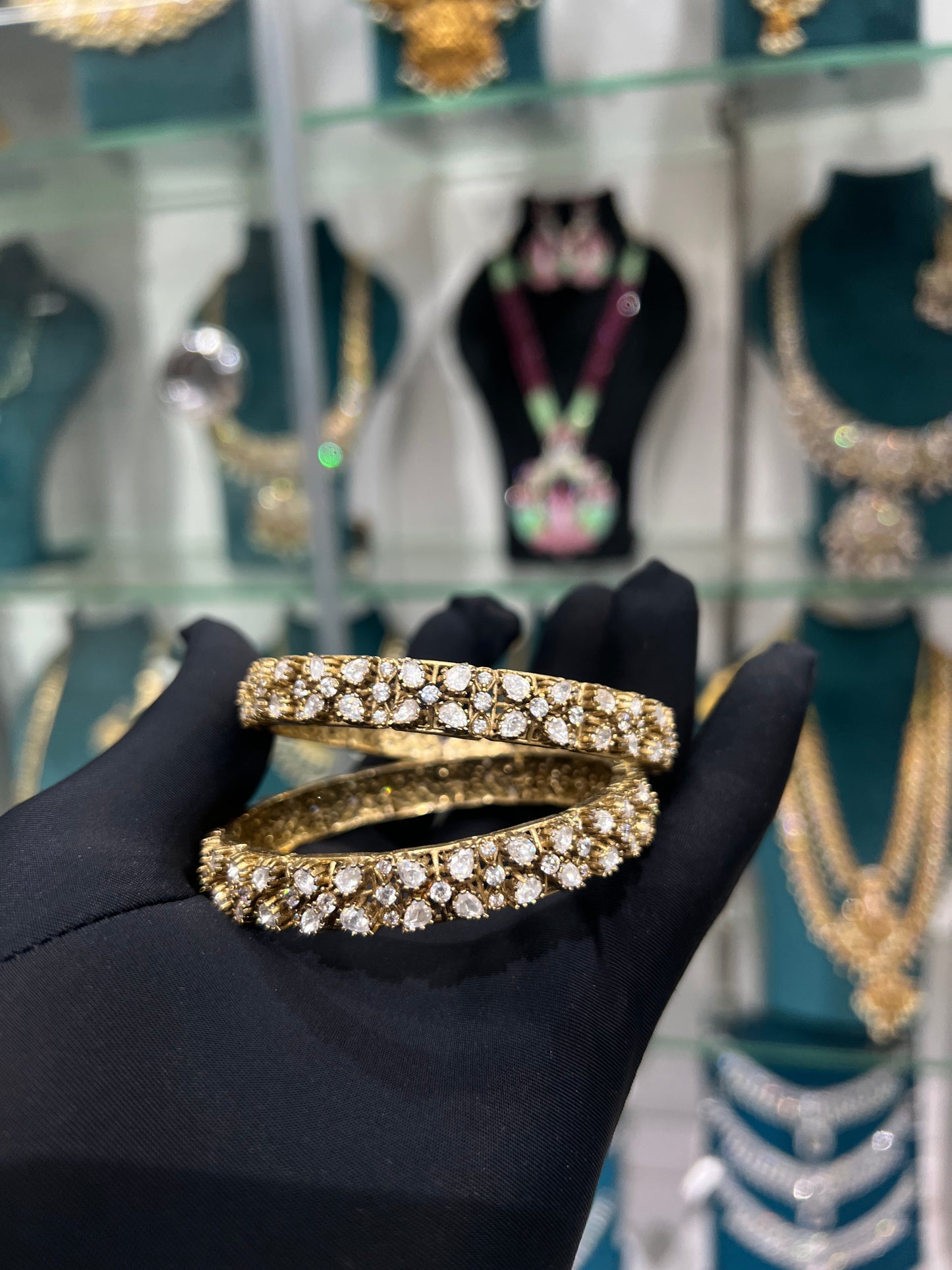 Mossonite bangles