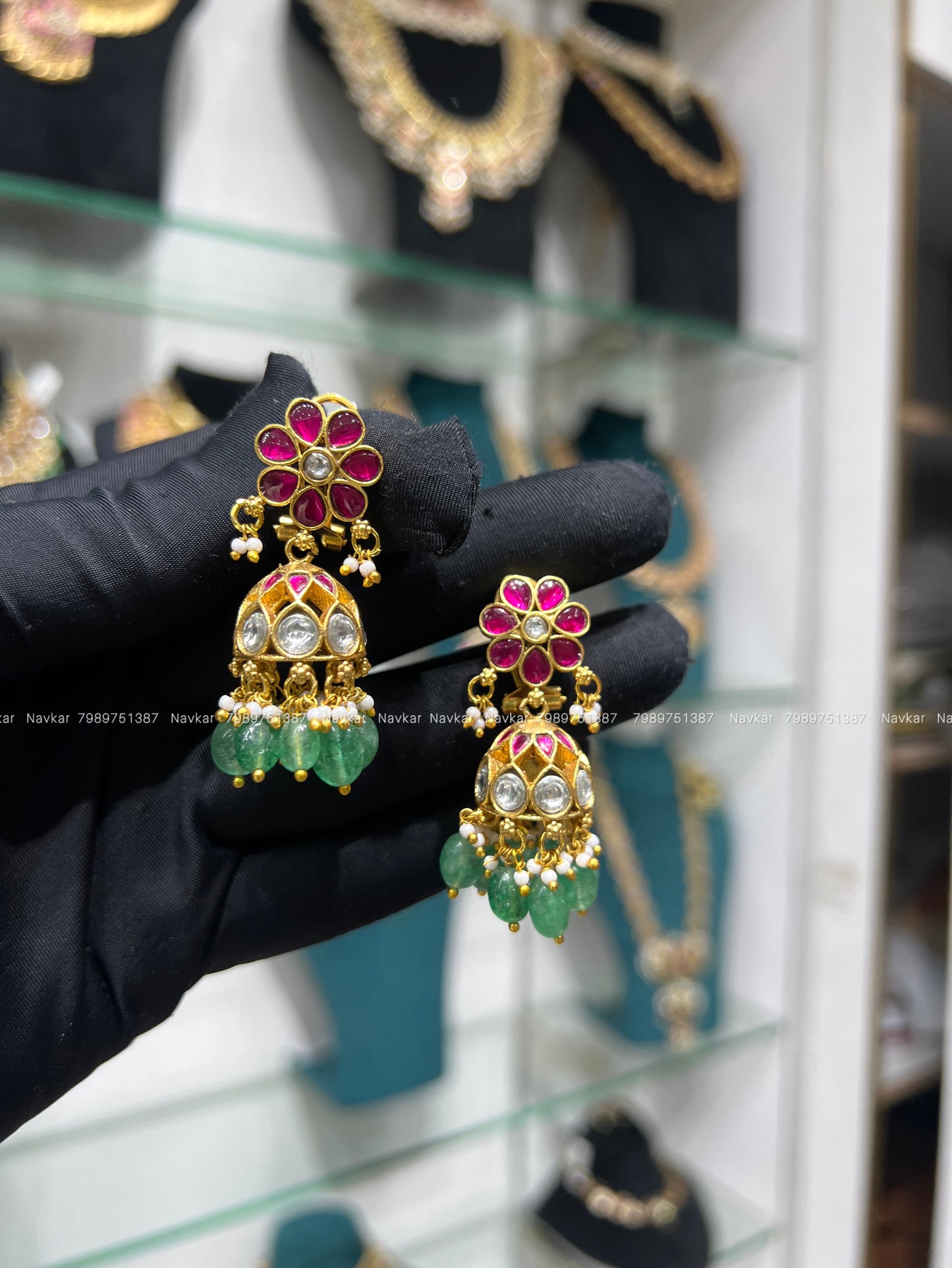 Kundan earrings