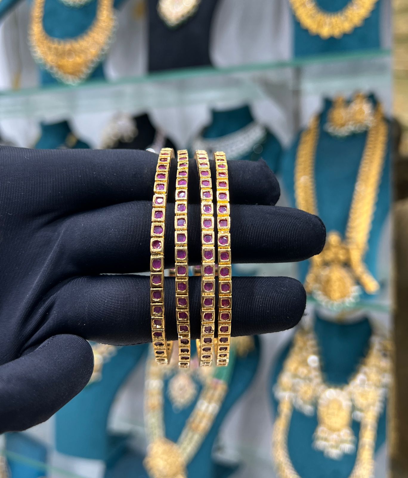 Stone bangles