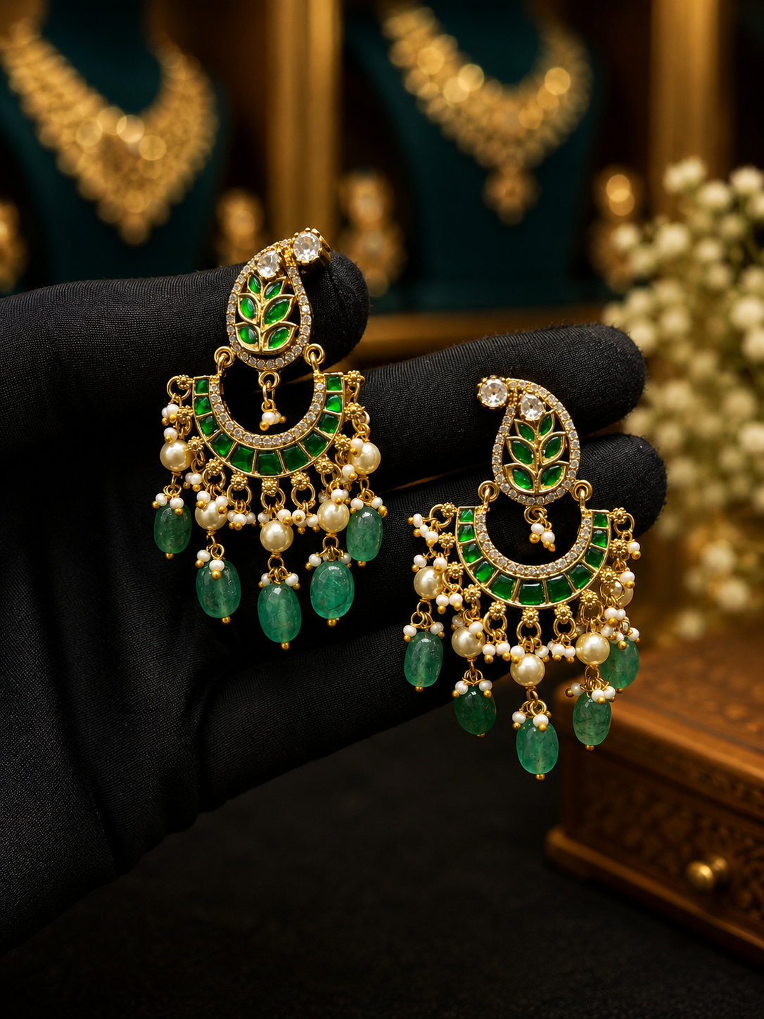 Kundan earring