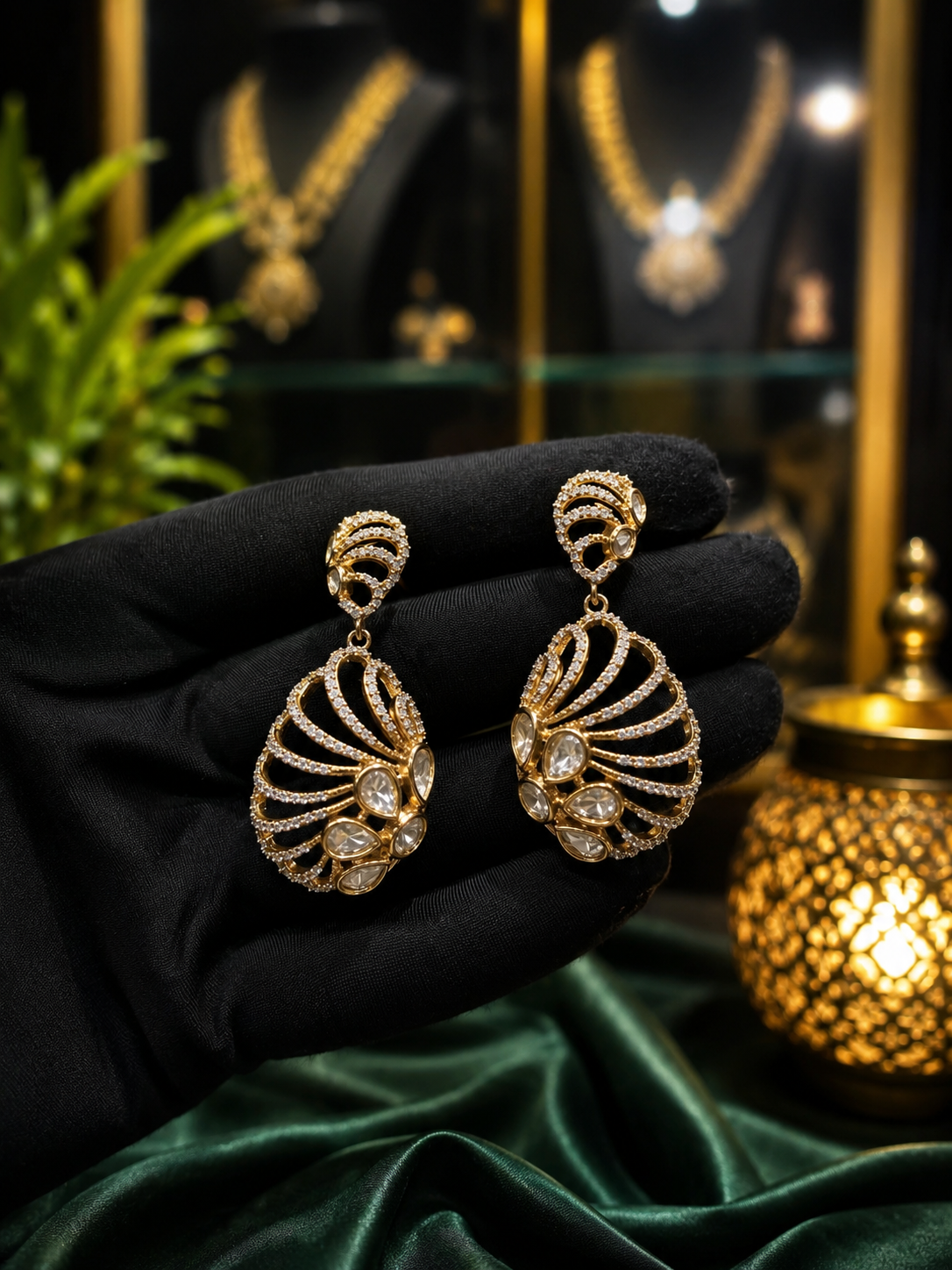 Mossonite earring
