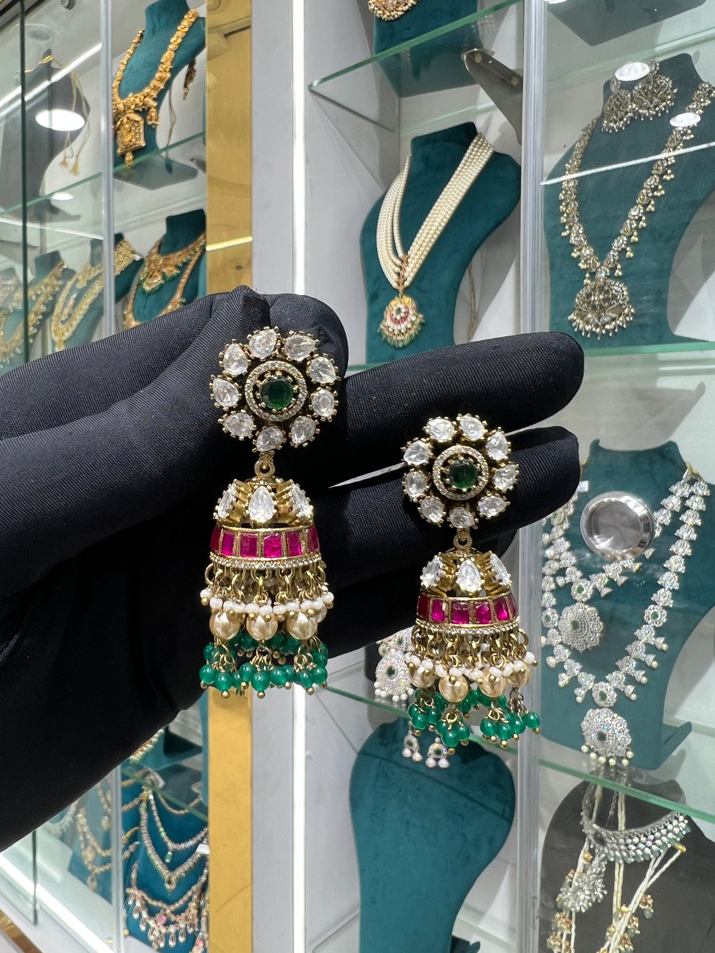 Mossonite earrings