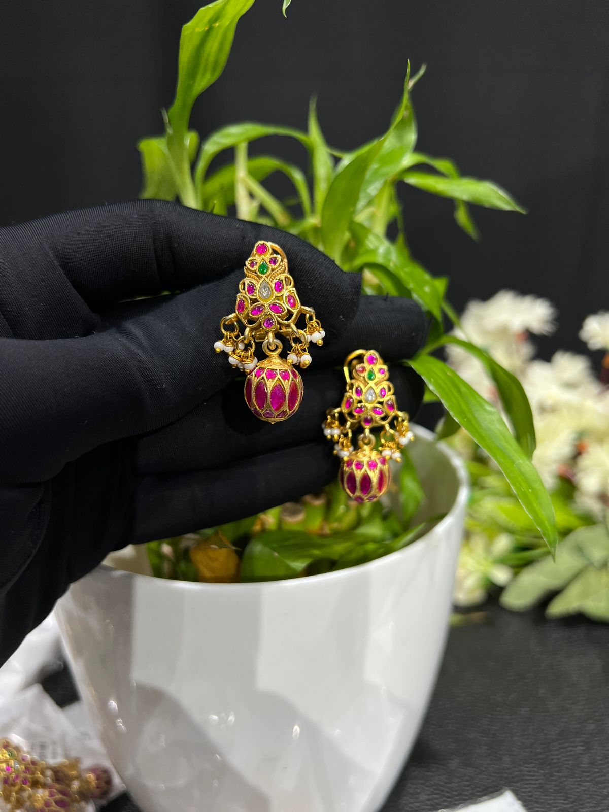 Kundan earrings