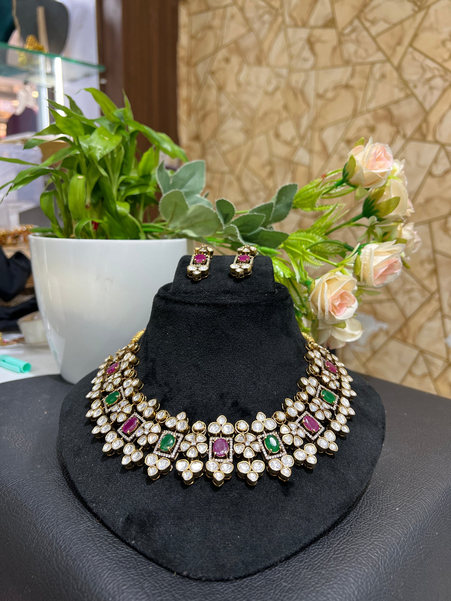 Mossonite necklace