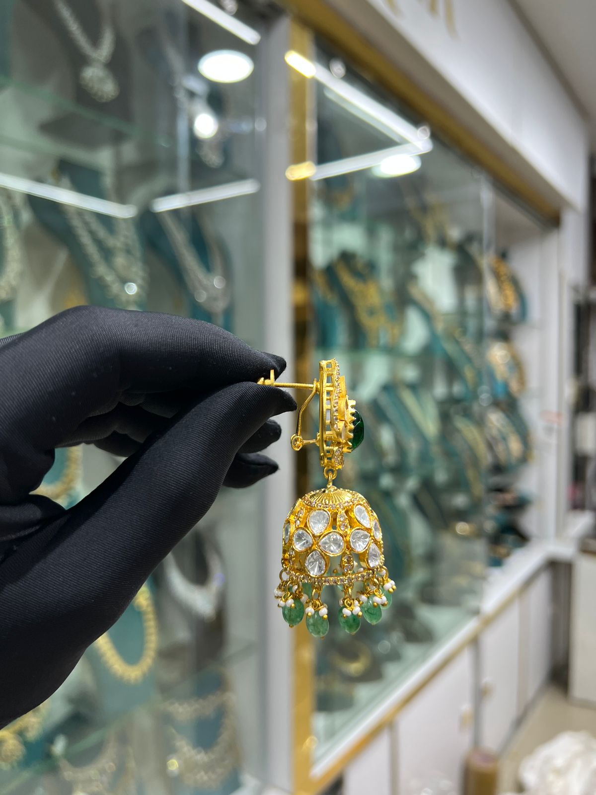 Mossonite earrings