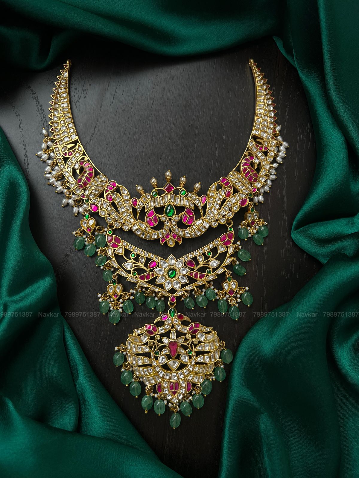 Jadaukundan 2 in 1 necklace