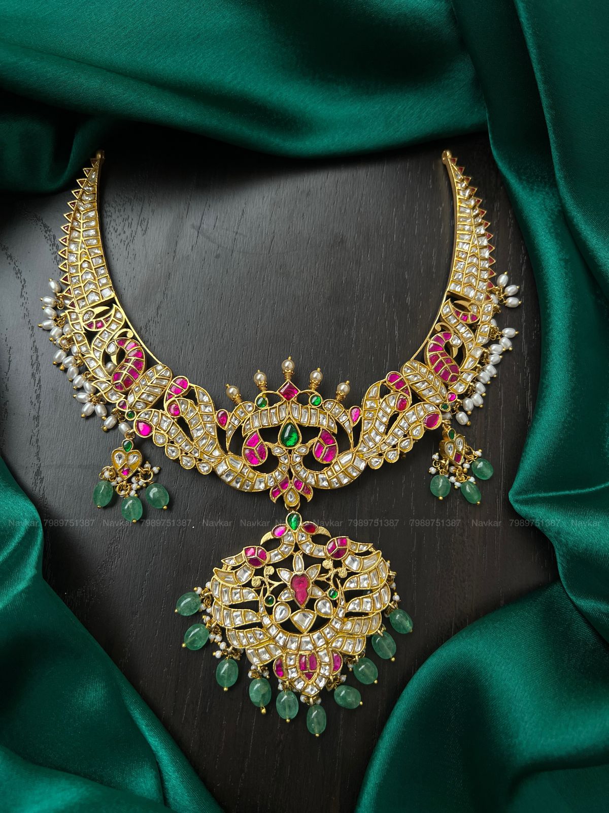 Jadaukundan 2 in 1 necklace