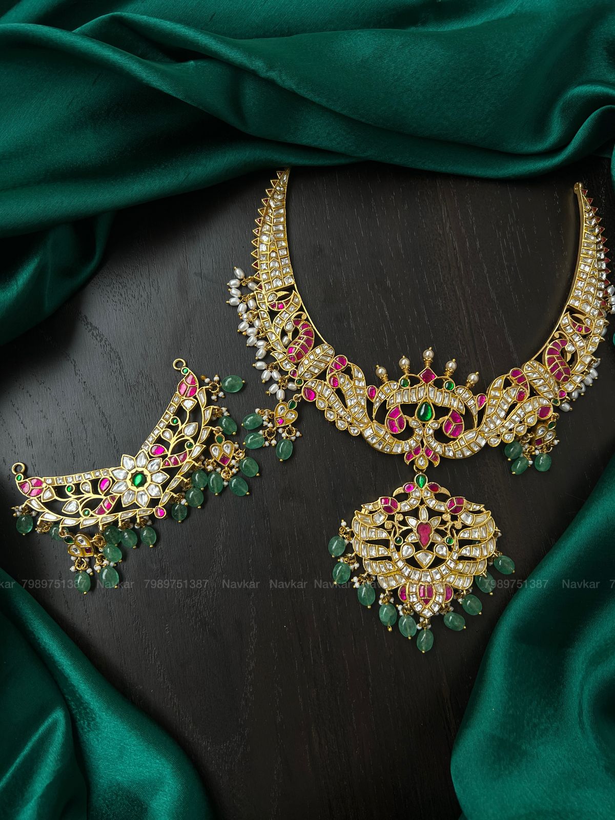 Jadaukundan 2 in 1 necklace